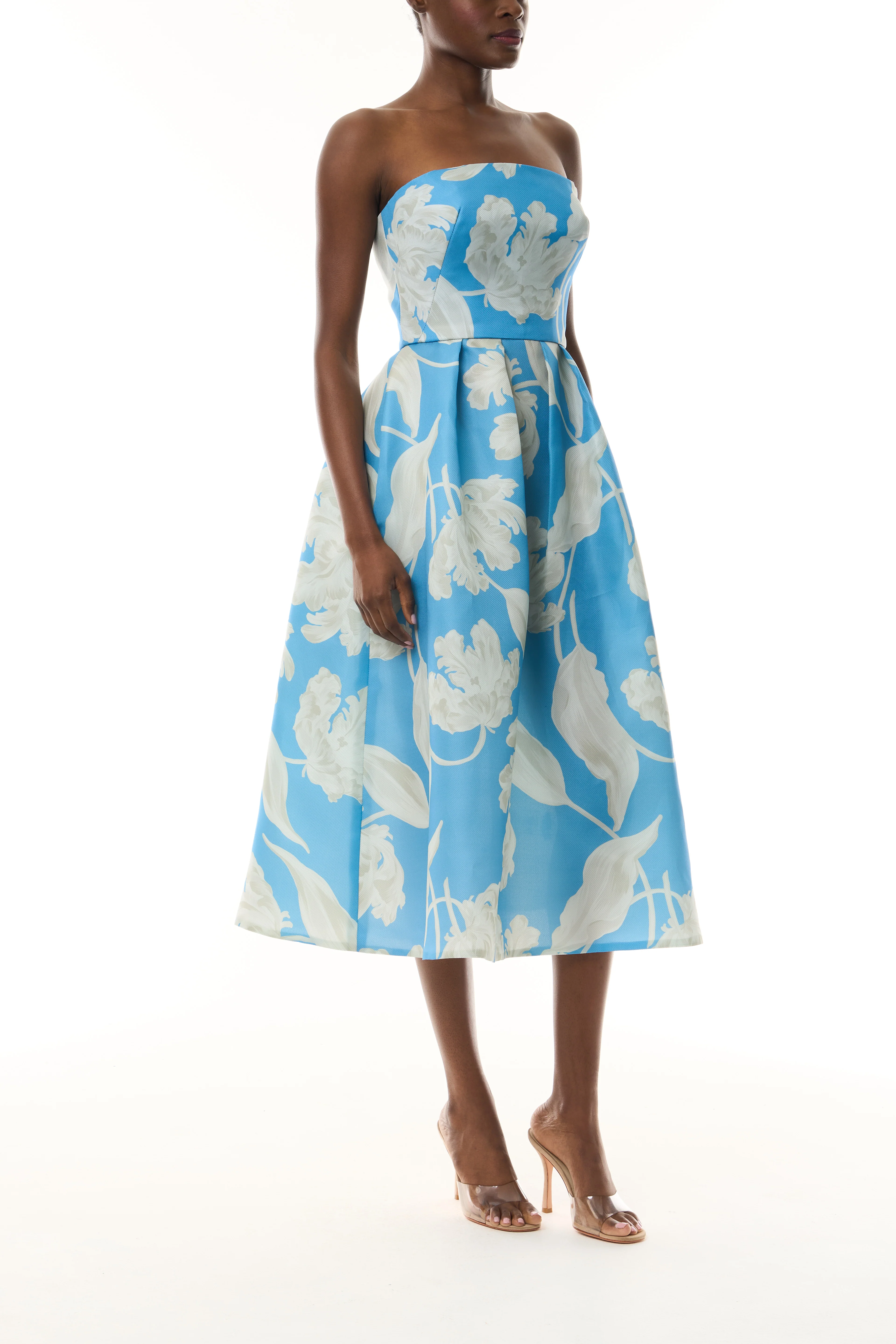 Bluebelle Floral Full Skirt Midi Dress - Image 3