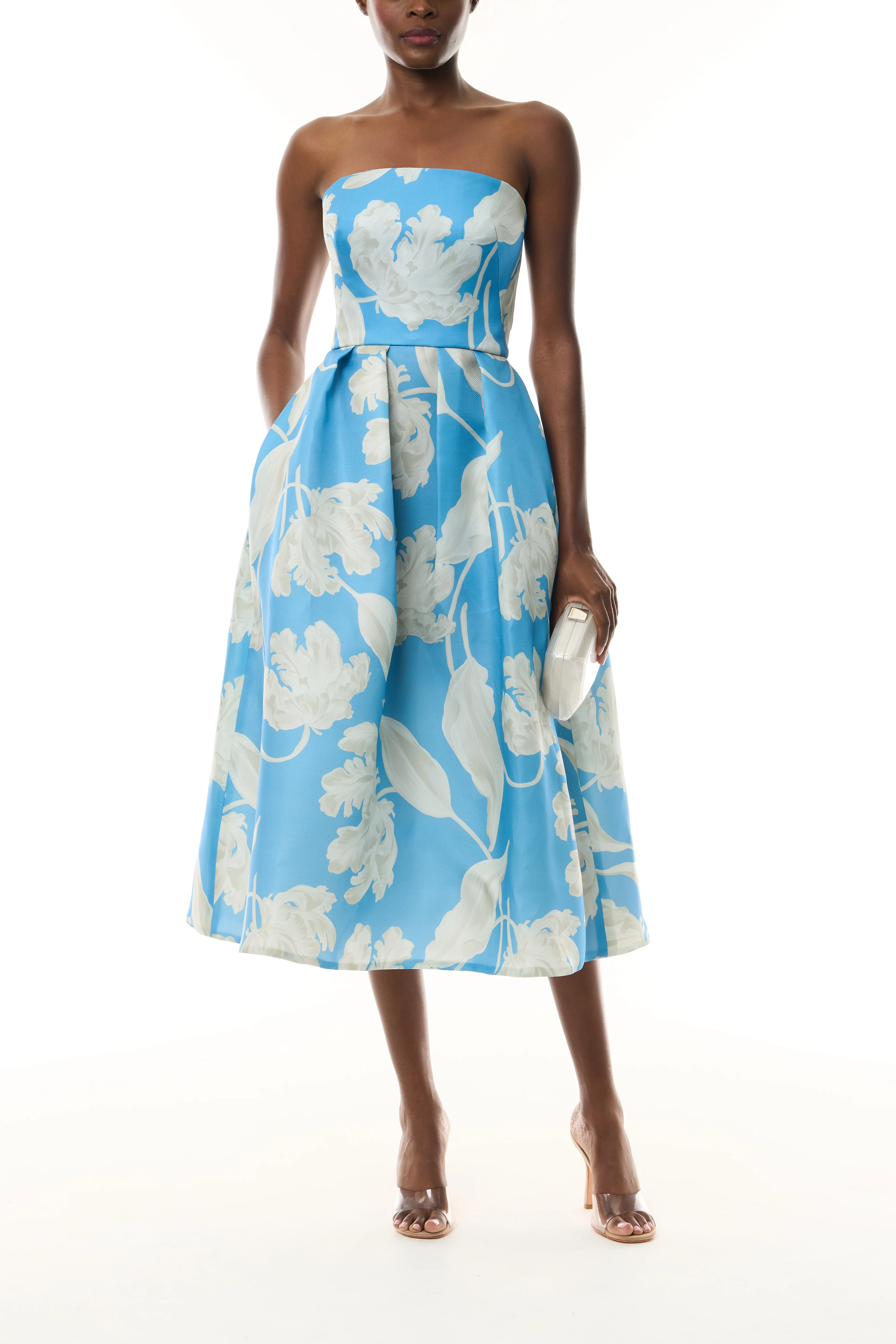 Bluebelle Floral Full Skirt Midi Dress - Image 5