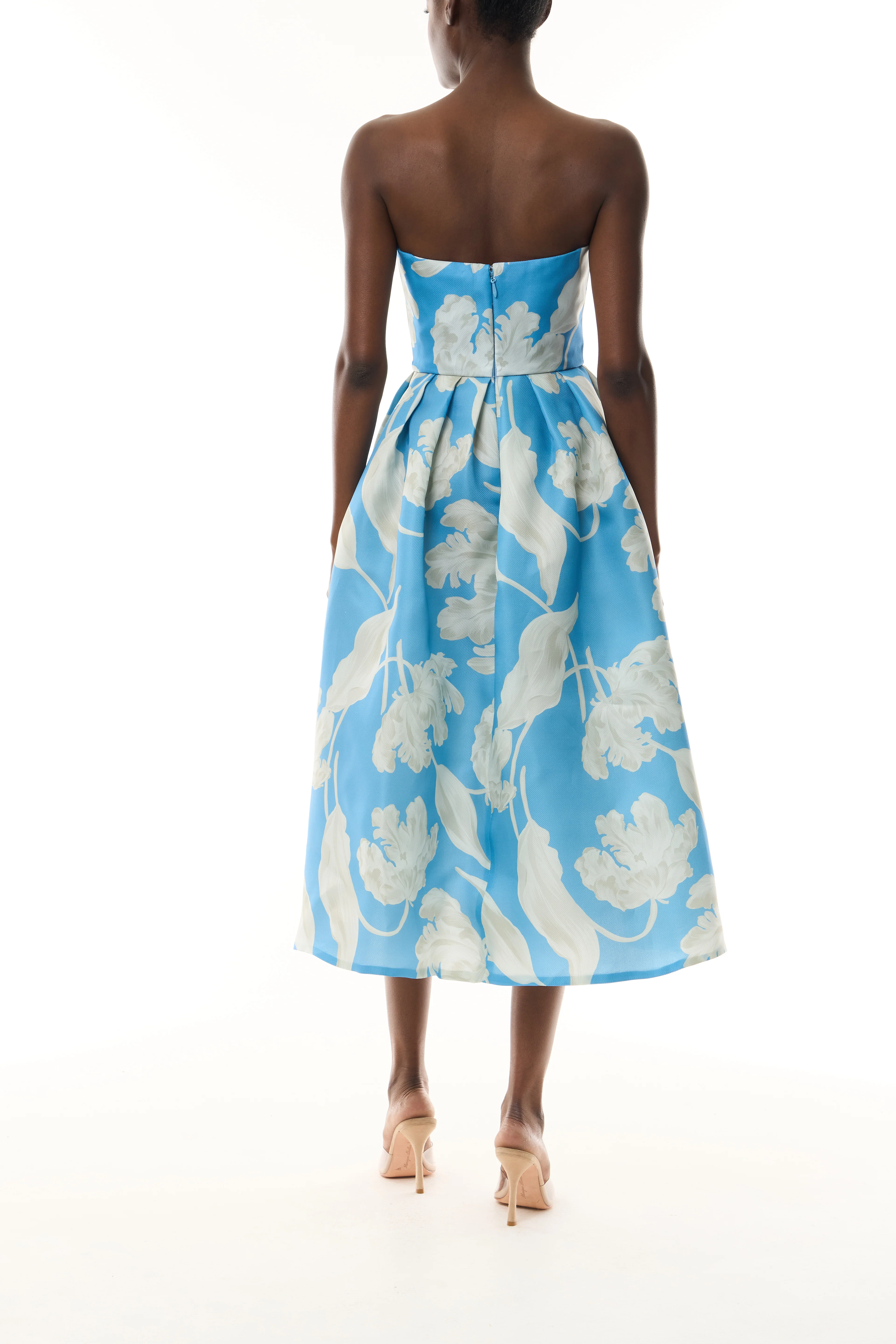 Bluebelle Floral Full Skirt Midi Dress - Image 6