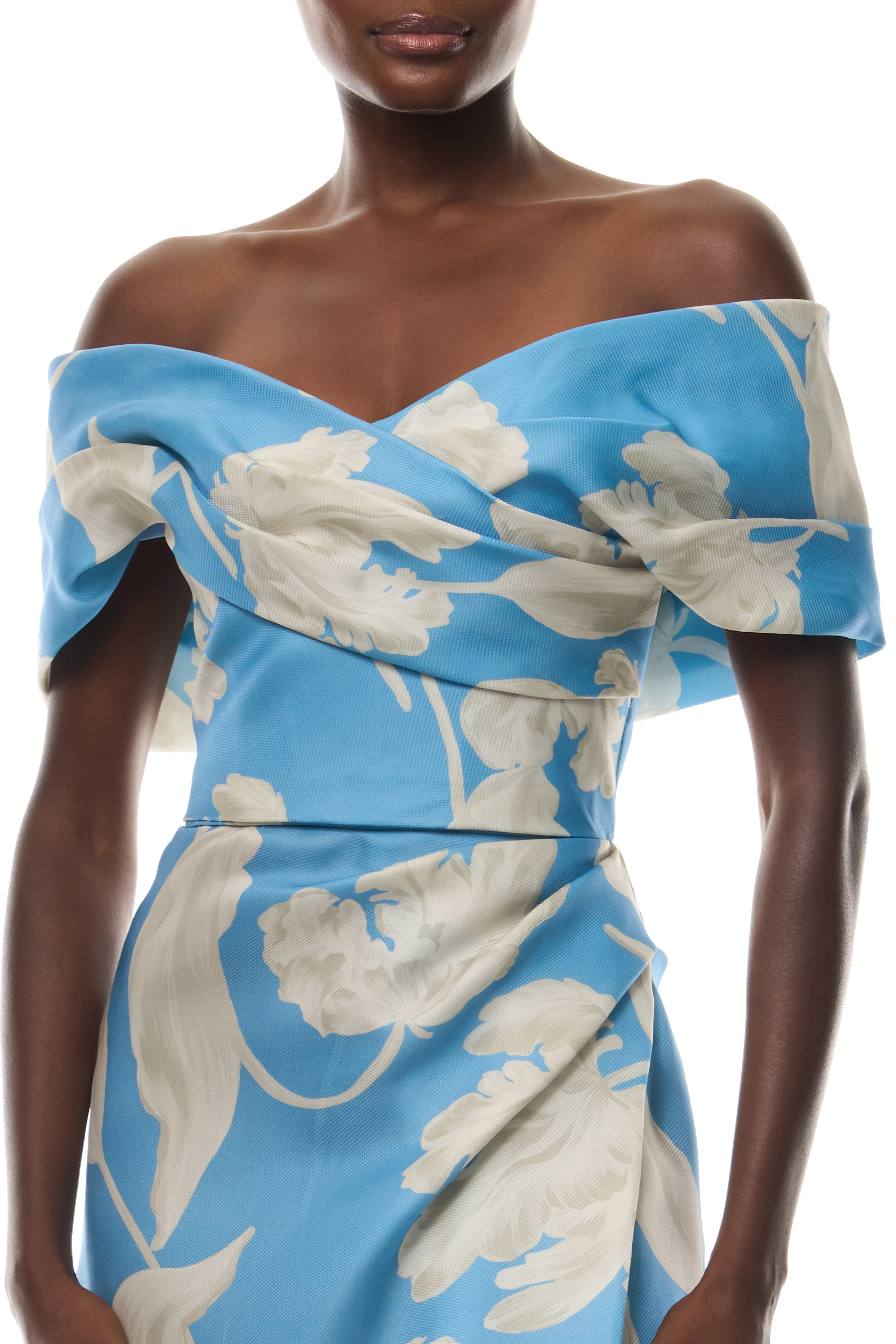Bluebelle Floral Off-the-Shoulder Gown - Image 2