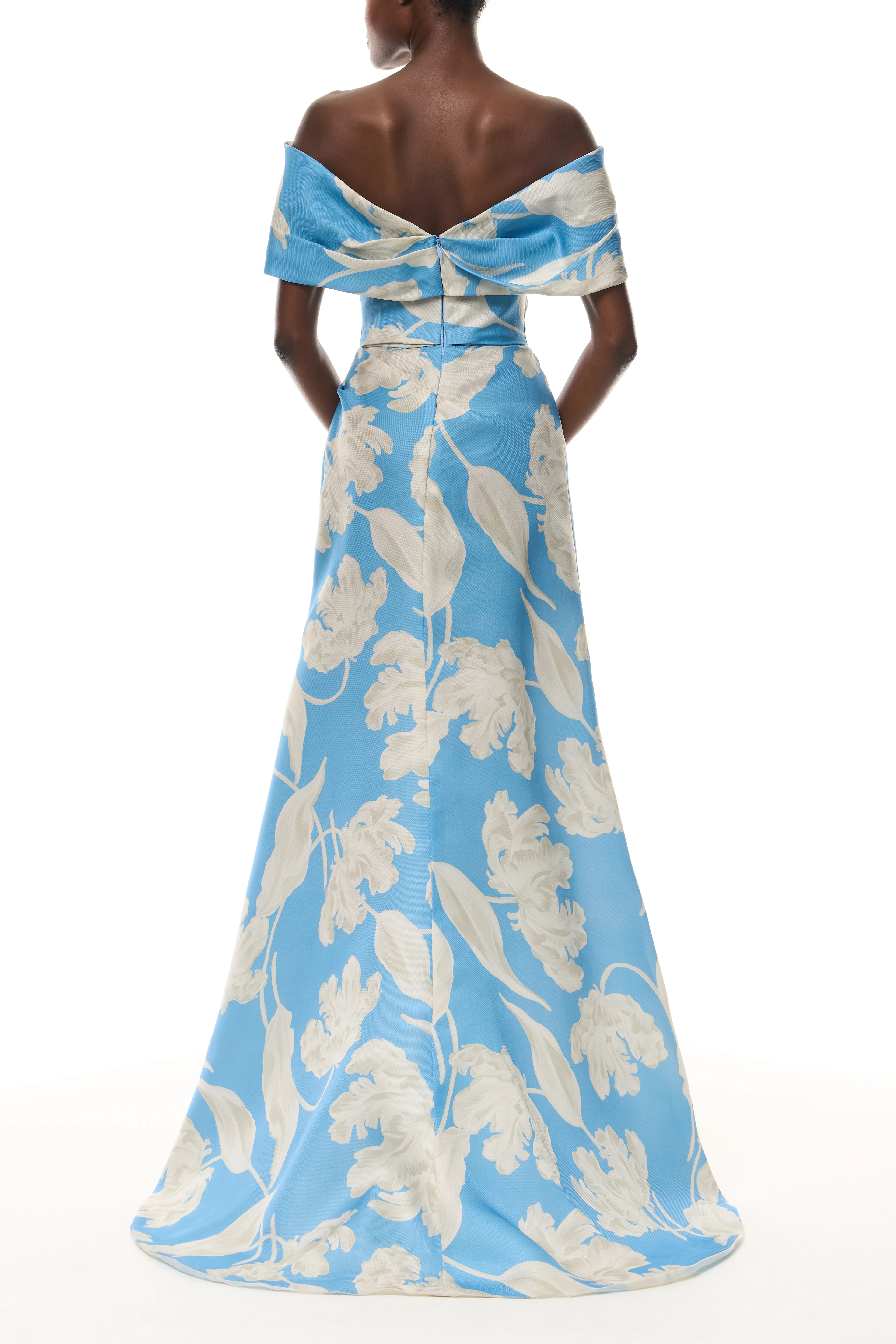 Bluebelle Floral Off-the-Shoulder Gown - Image 4