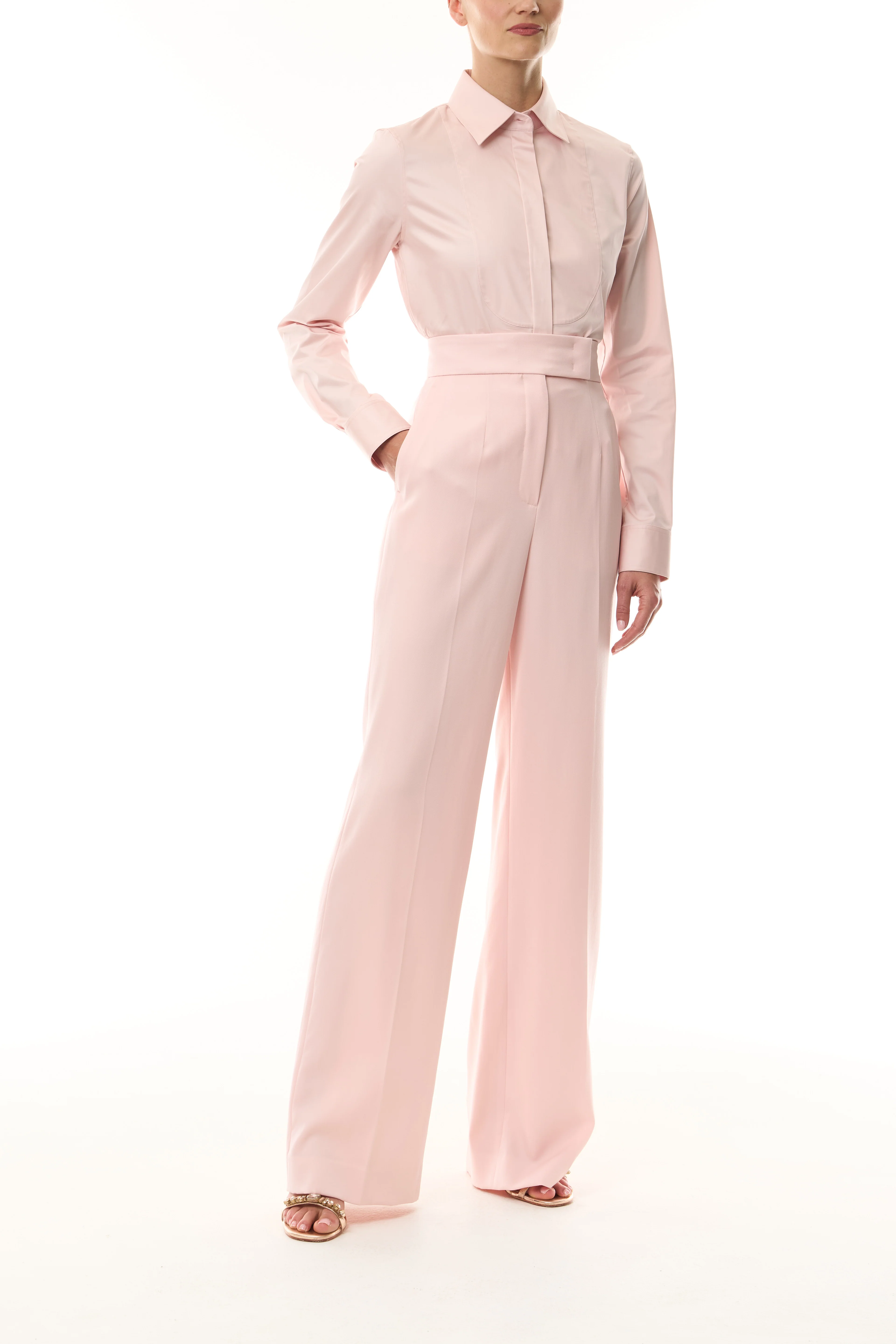 Collared Tuxedo Shirt - Image 5