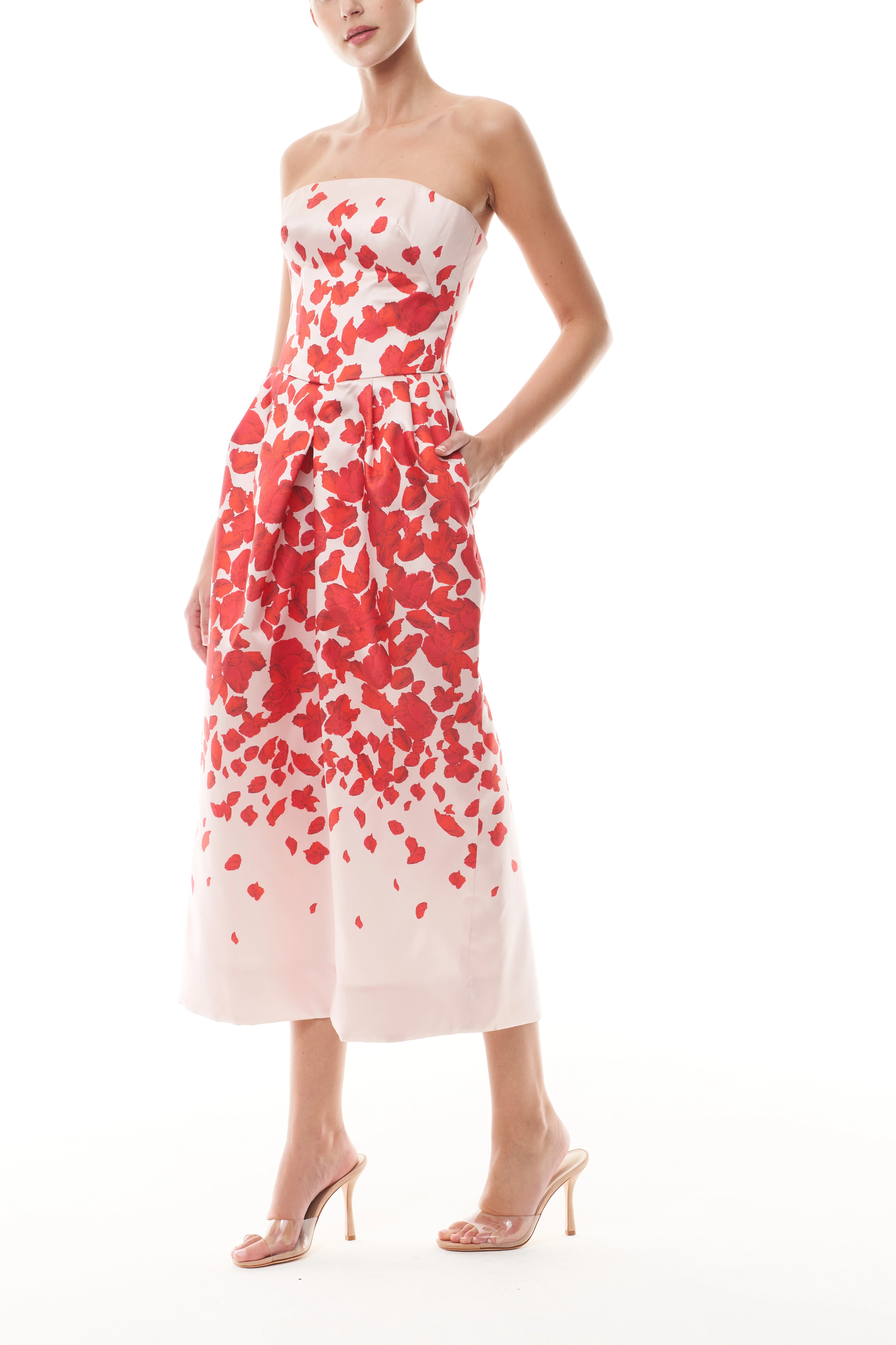 Rose Petal Mikado Dress - Image 3