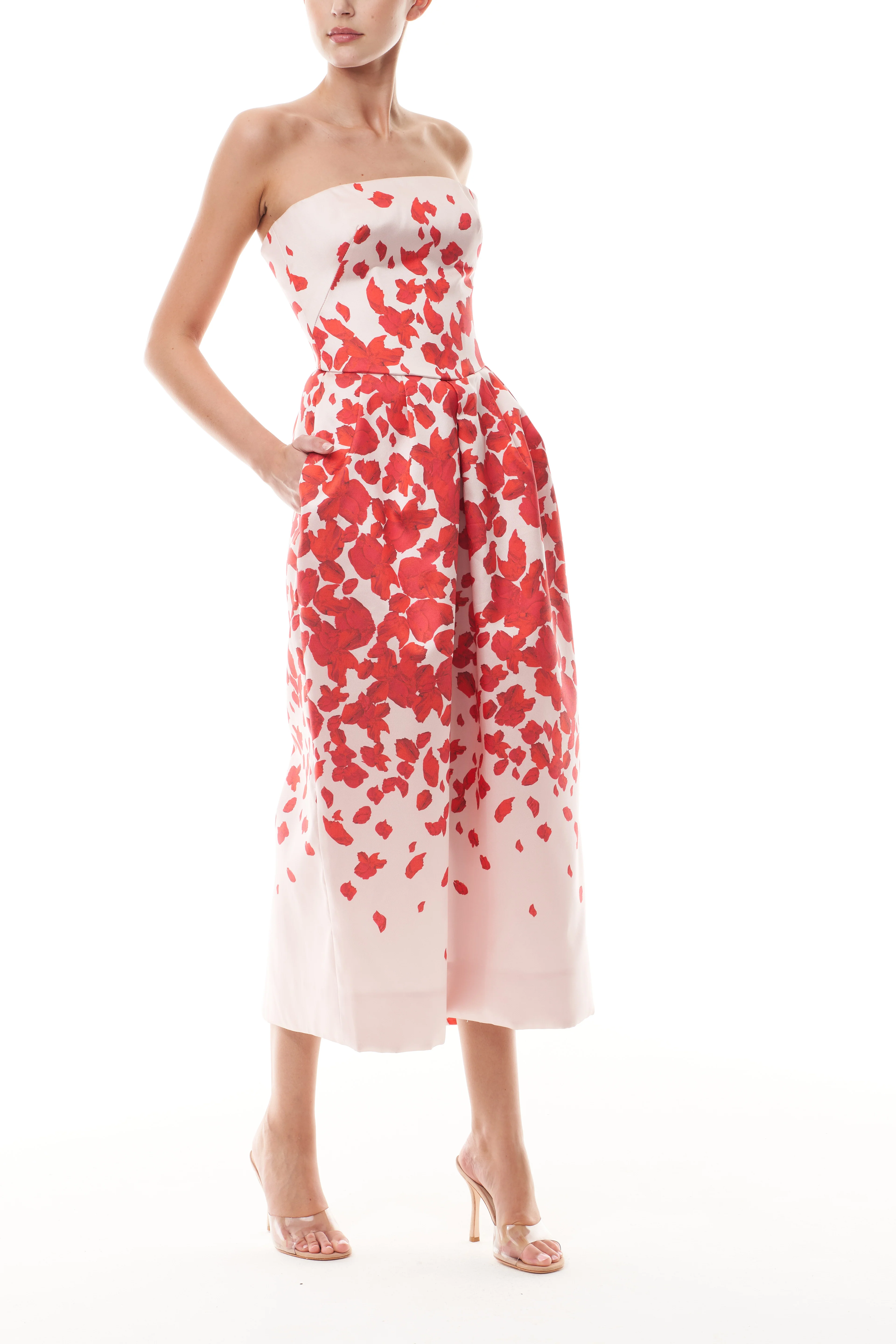 Rose Petal Mikado Dress - Image 4