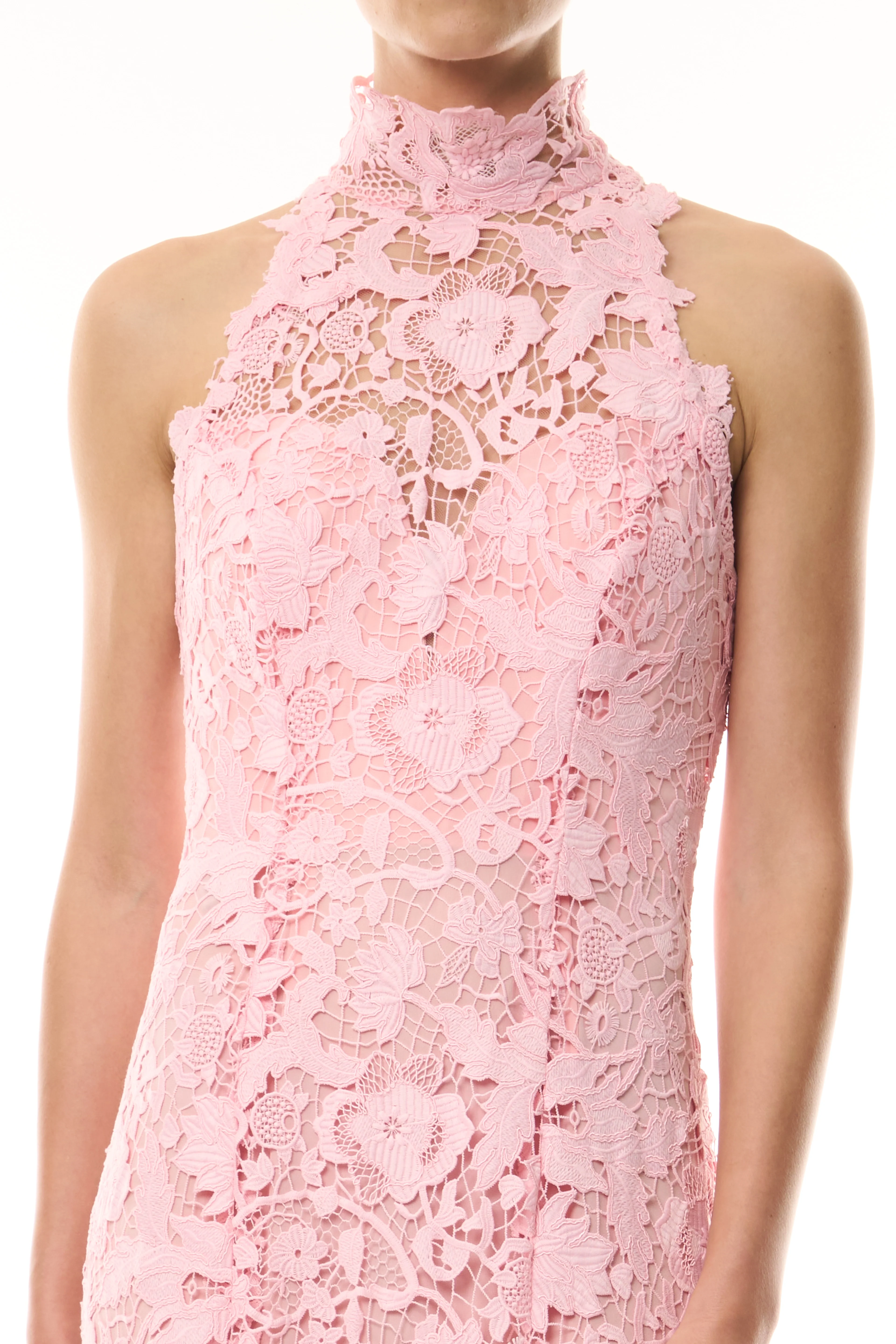 Lace Halter Trumpet Gown - Image 2