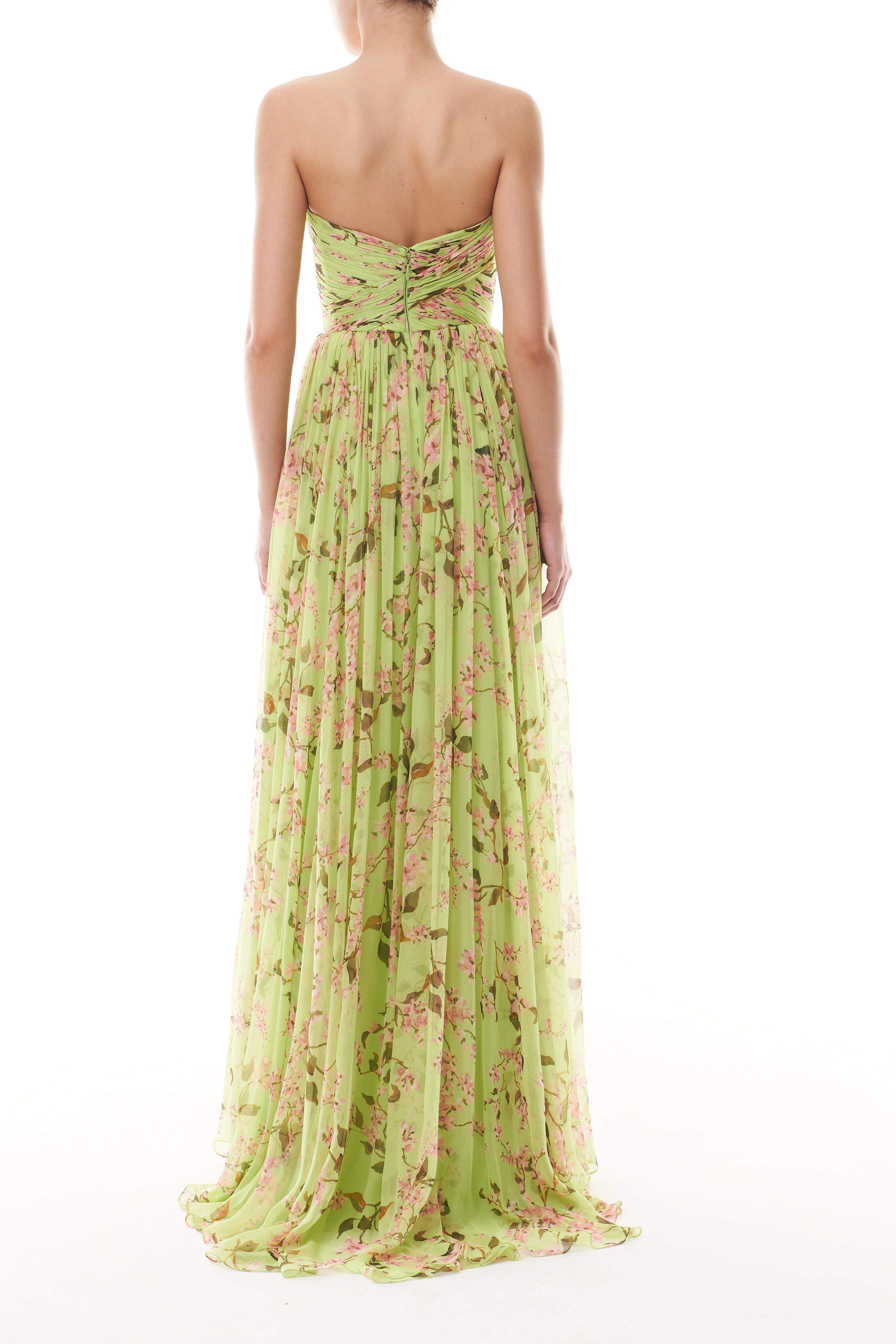 Celadon Floral Sweetheart Gown - Image 6