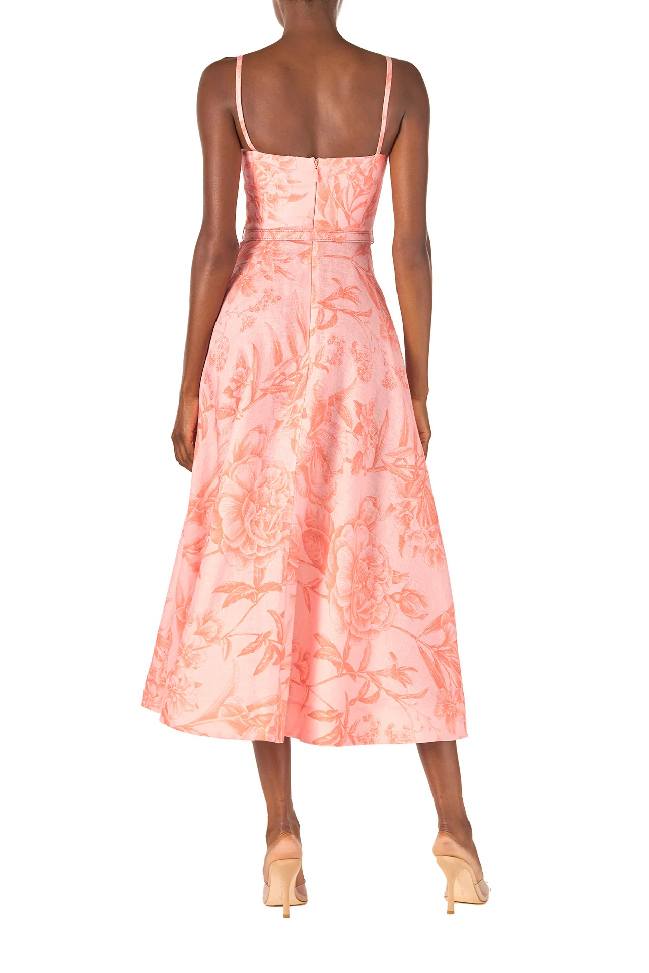 Floral Corseted A-line Dress - Image 6