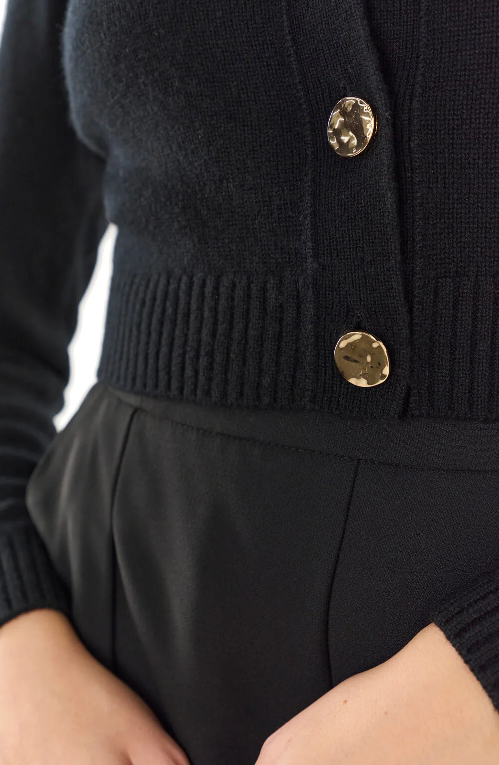 Cropped Long Sleeve Cardigan - Image 7