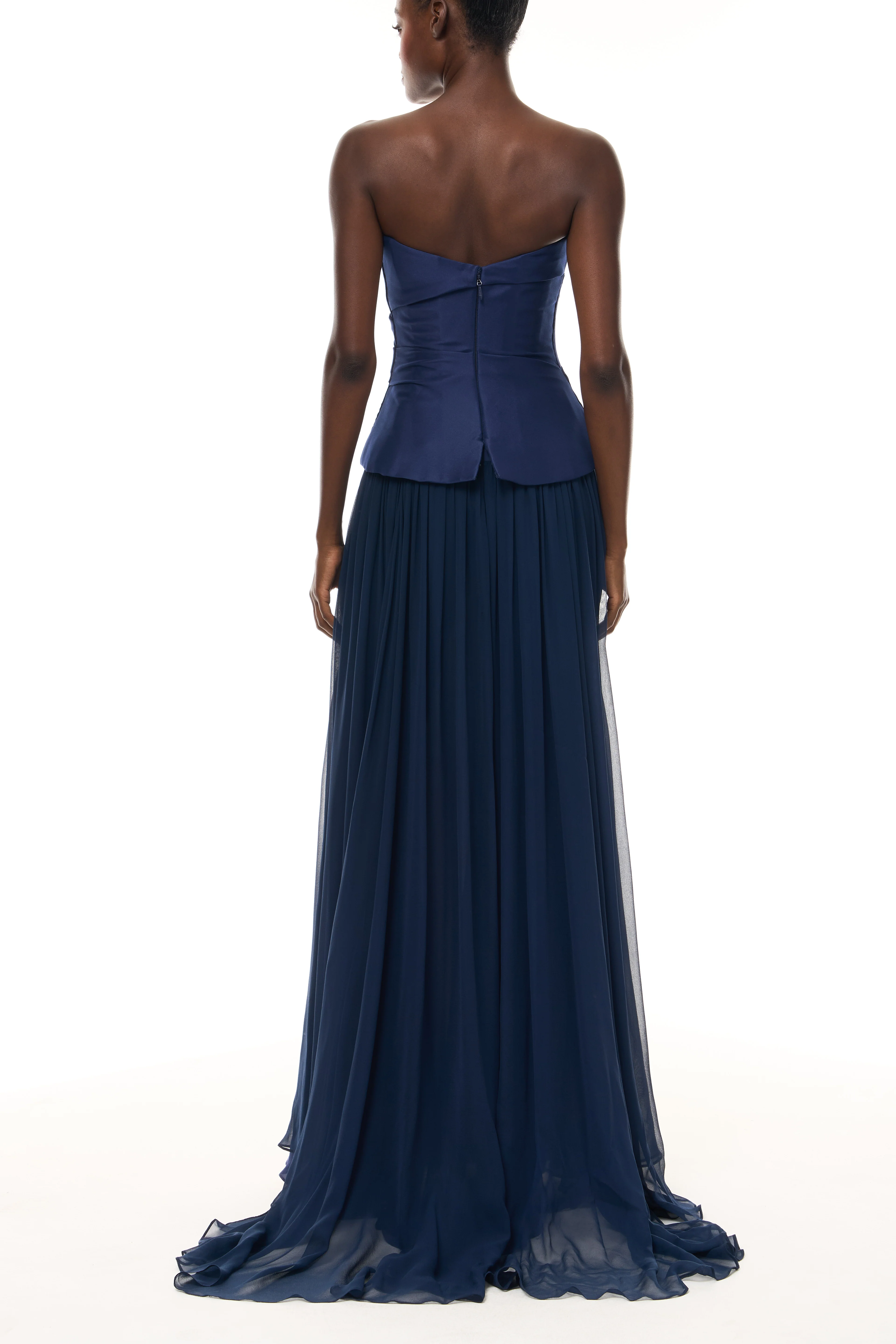 Drop Waist Corset Gown with Shawl - Image 5