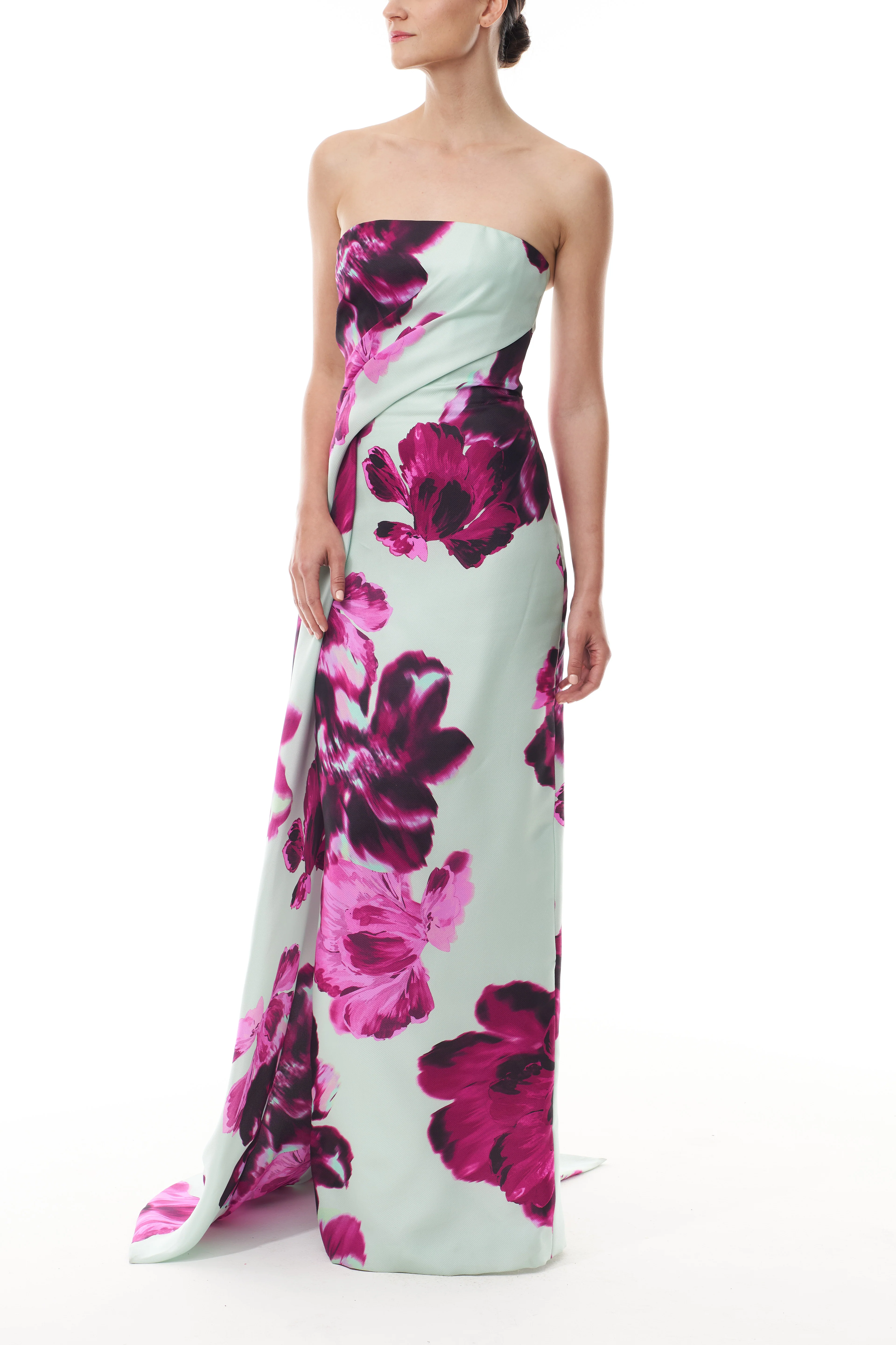 Electric Floral Column Gown - Image 4