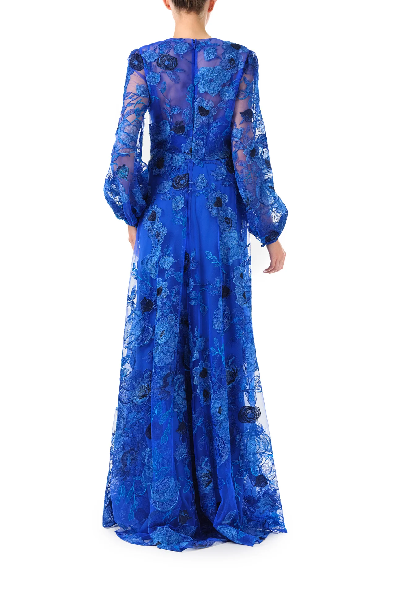 Embroidered Tulle Gown - Image 4