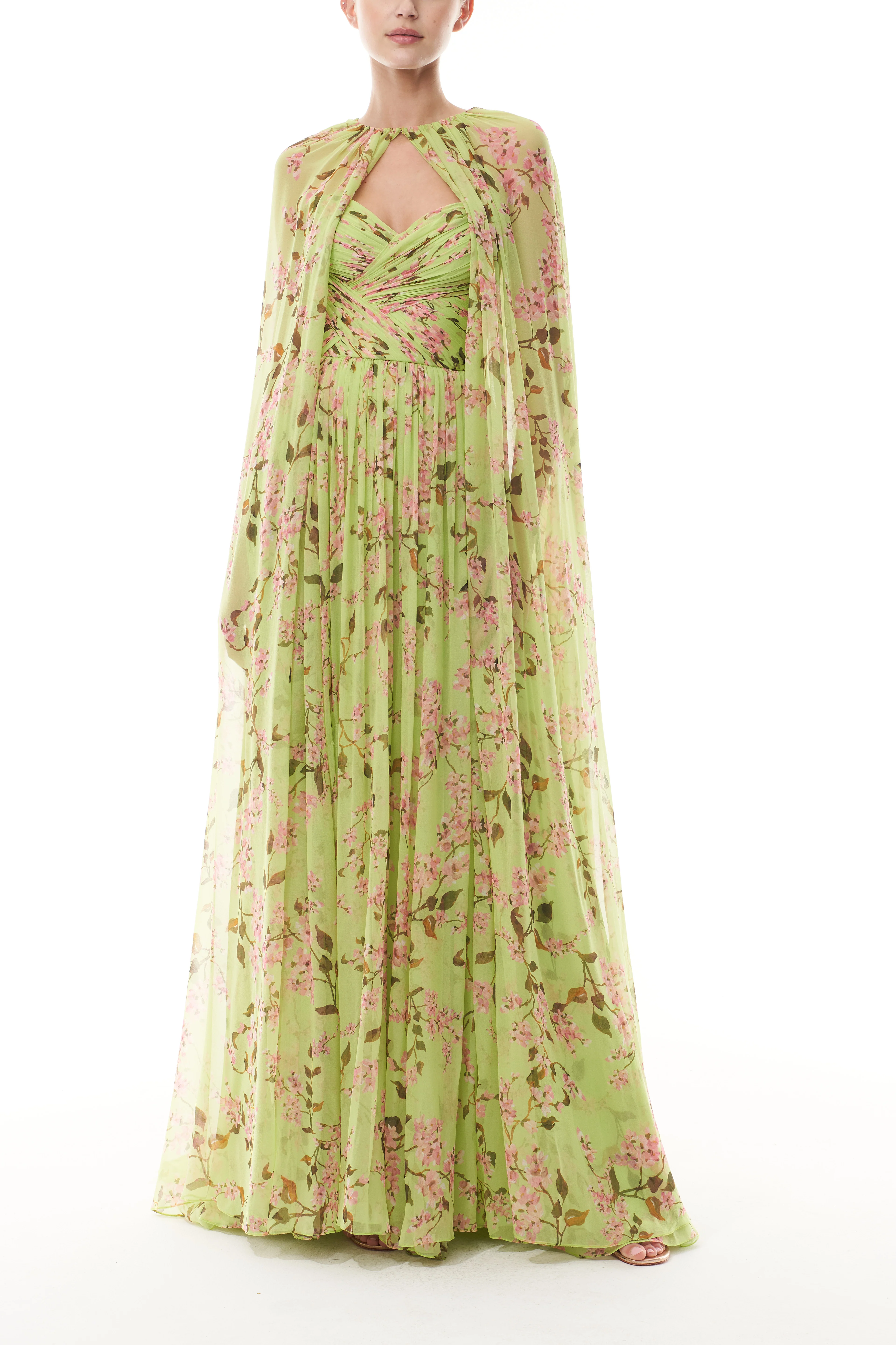 Celadon Floral Sweetheart Gown - Image 4