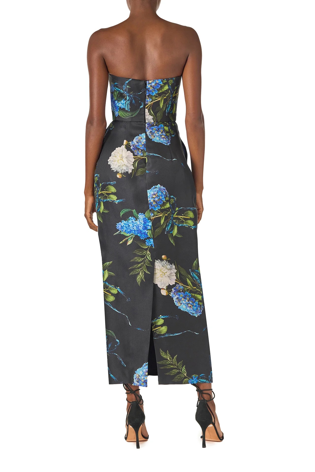 Tea Length Floral Gazar Gown - Image 5