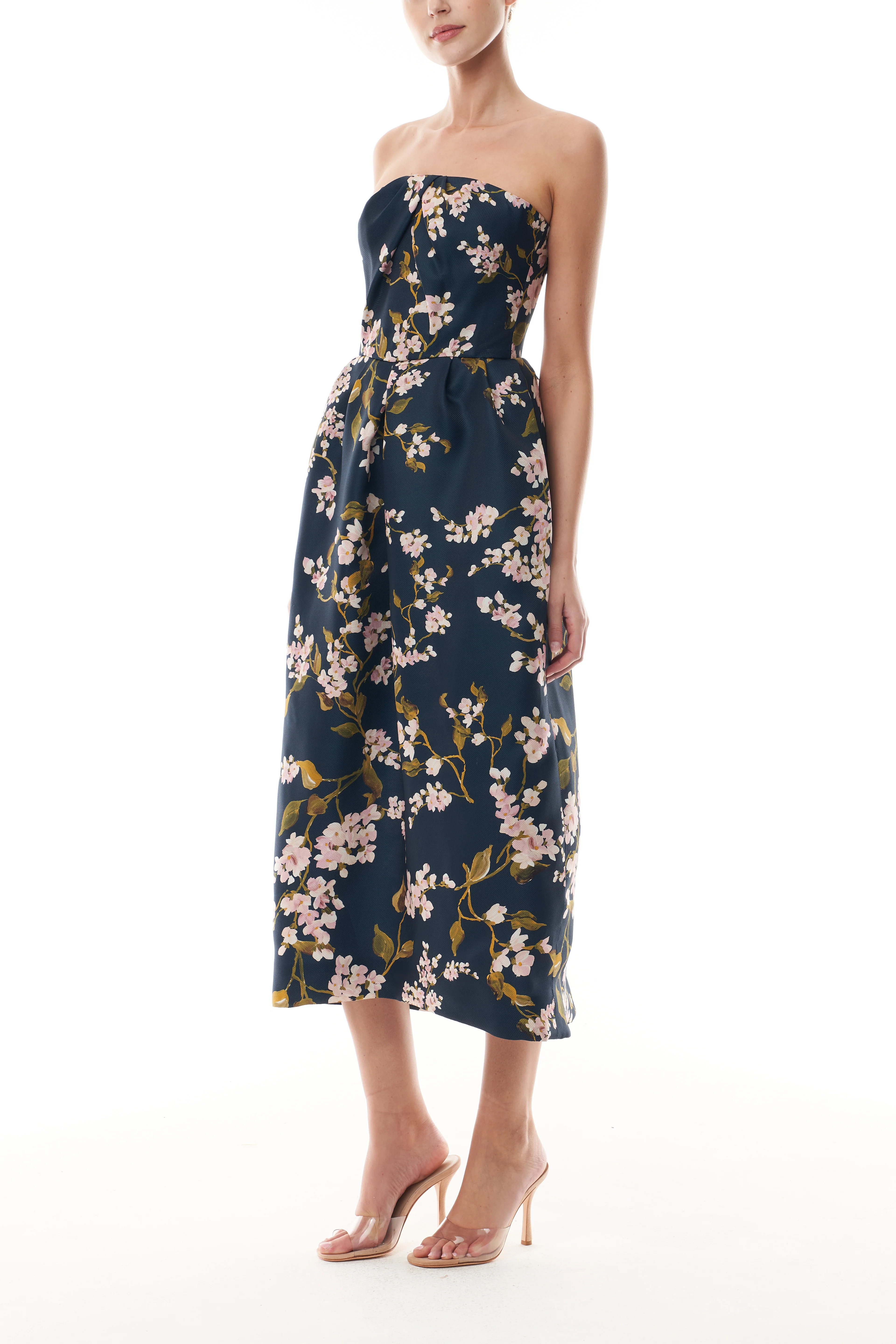 Floral Ocean Gazar Cocktail Dress - Image 3