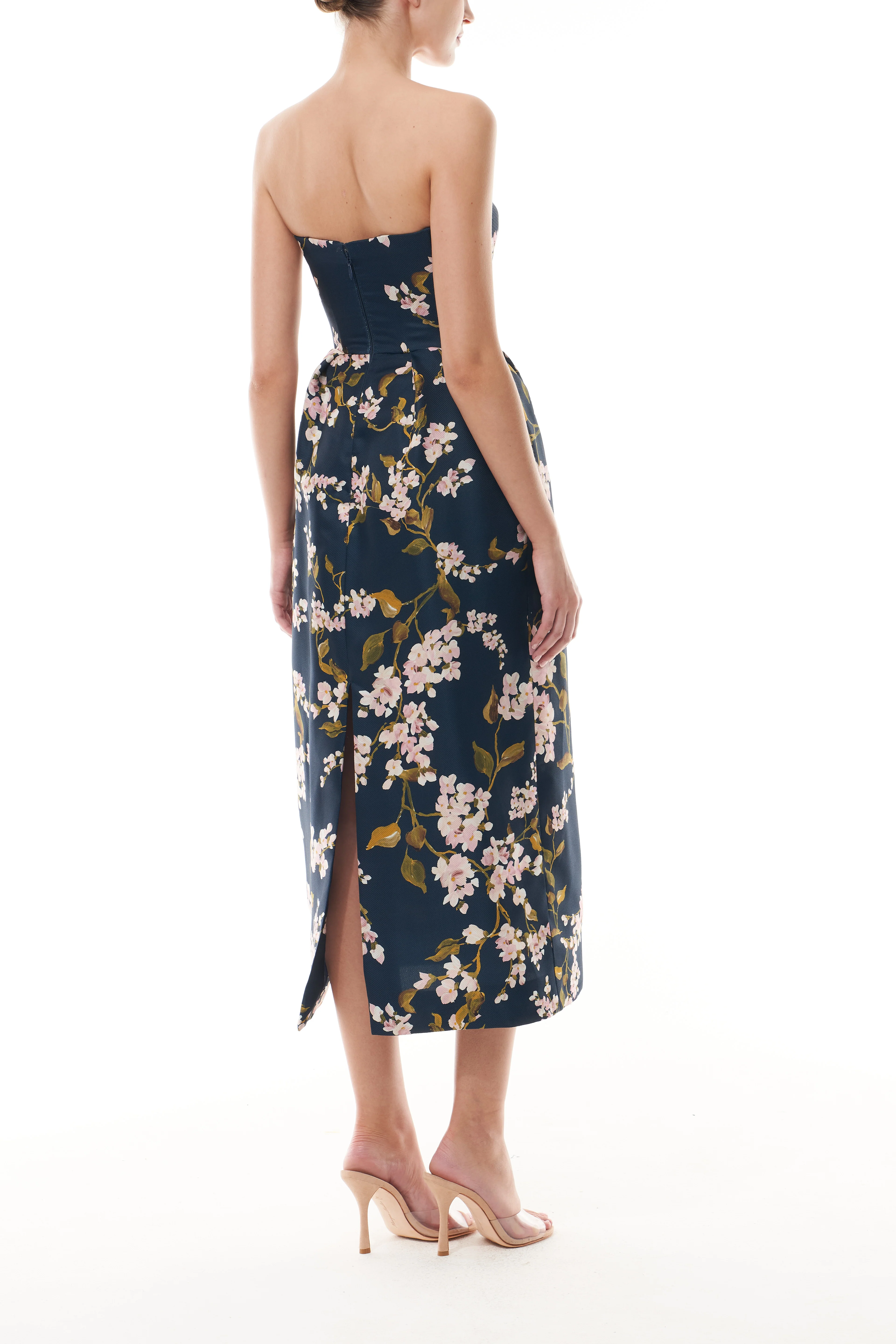 Floral Ocean Gazar Cocktail Dress - Image 5