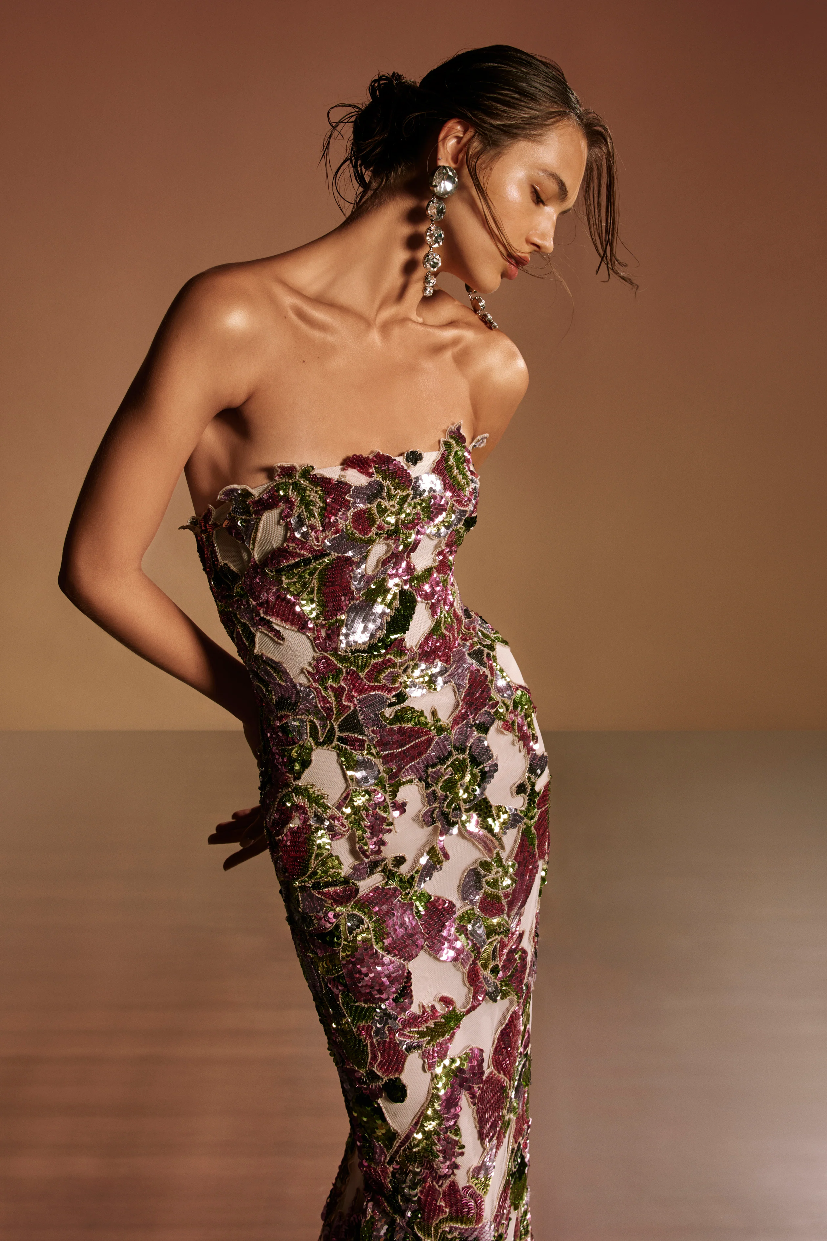 Tulip Sequin Column Gown - Image 2