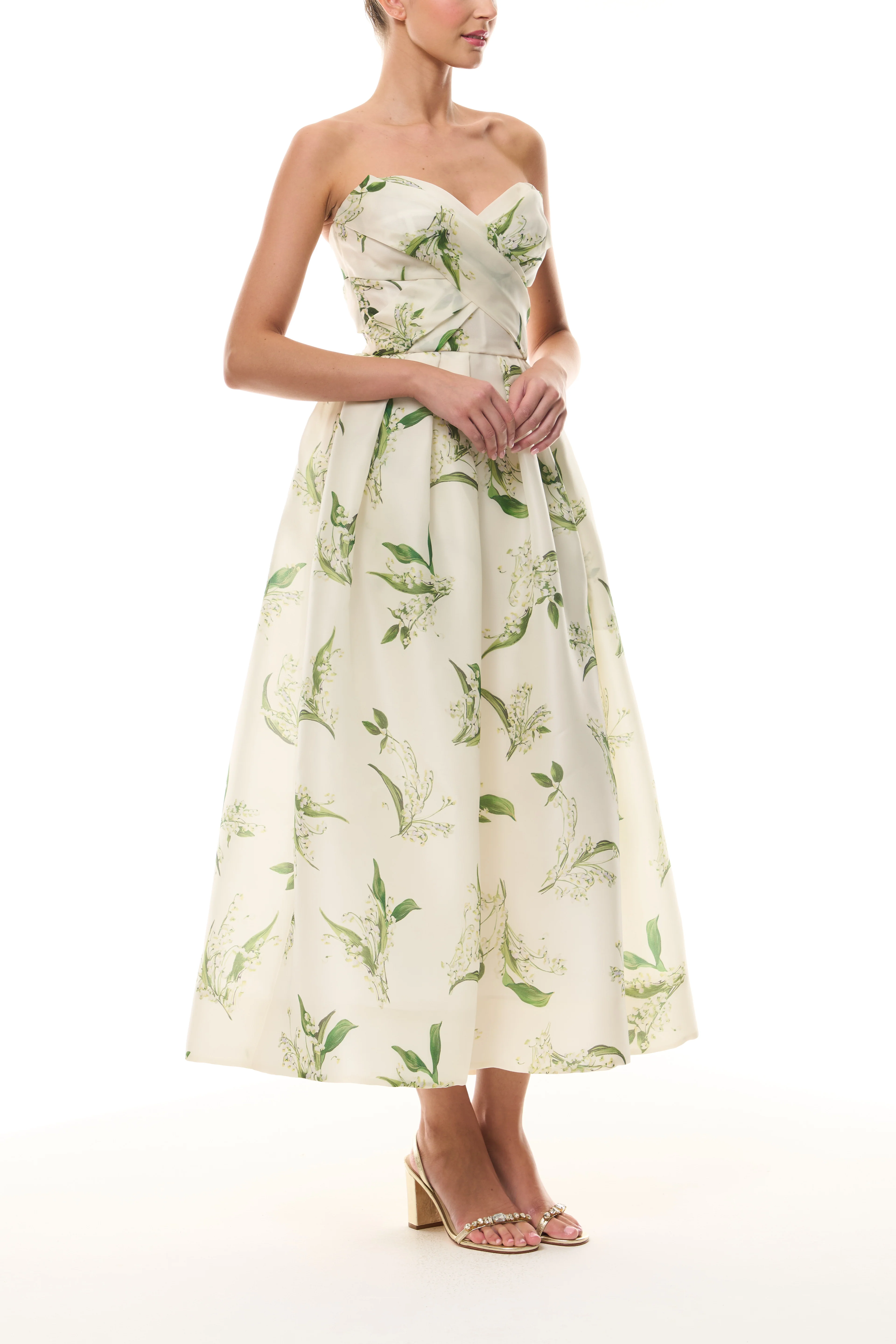 Florette Dress Silk White - Image 3