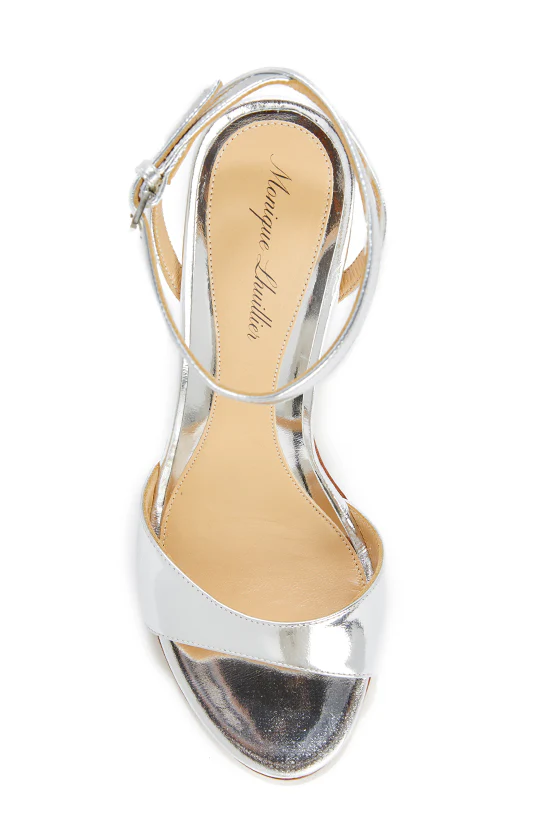 Harper Leather Studded Lucite Heel - Image 4