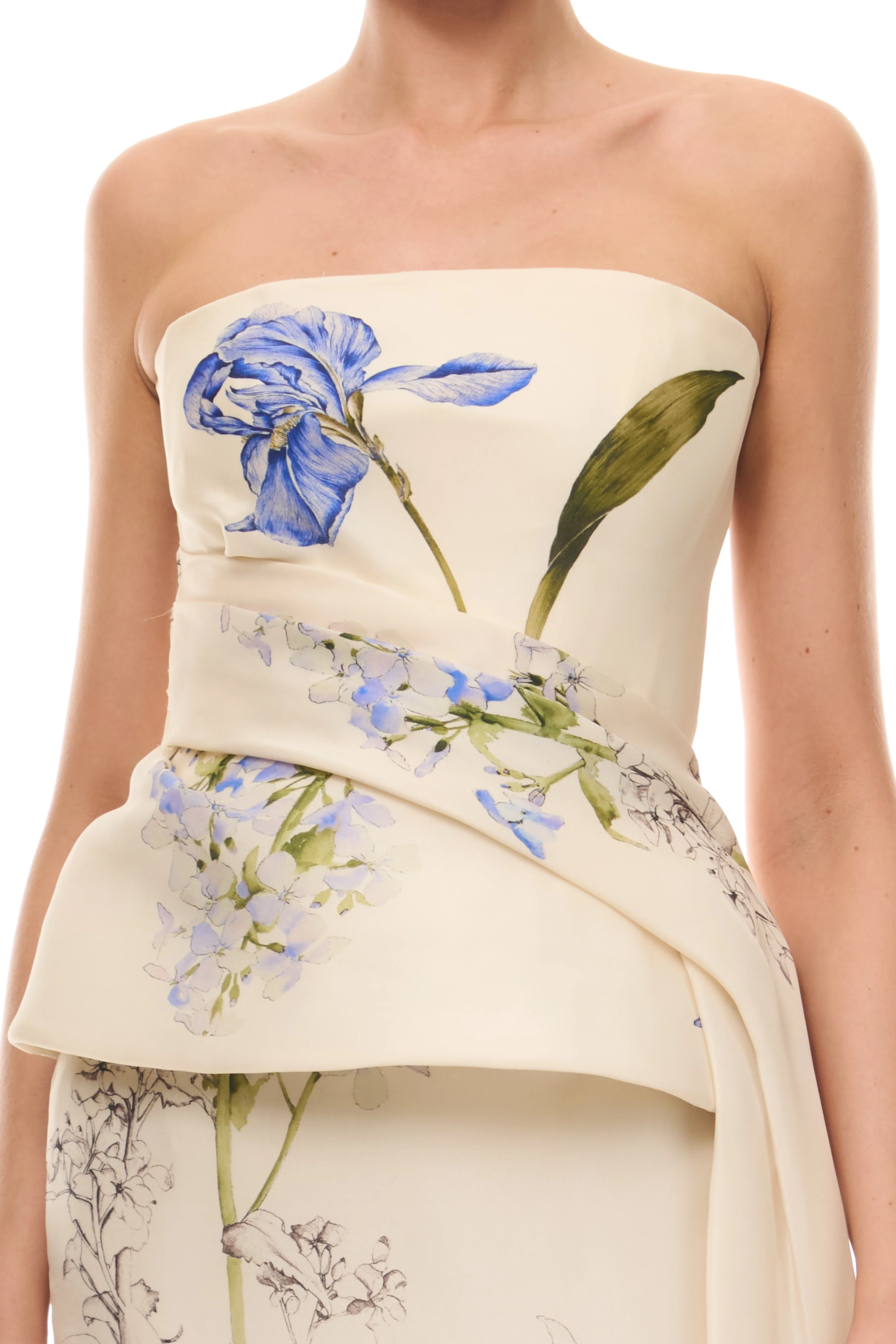 Iris Bouquet Peplum Gown - Image 3