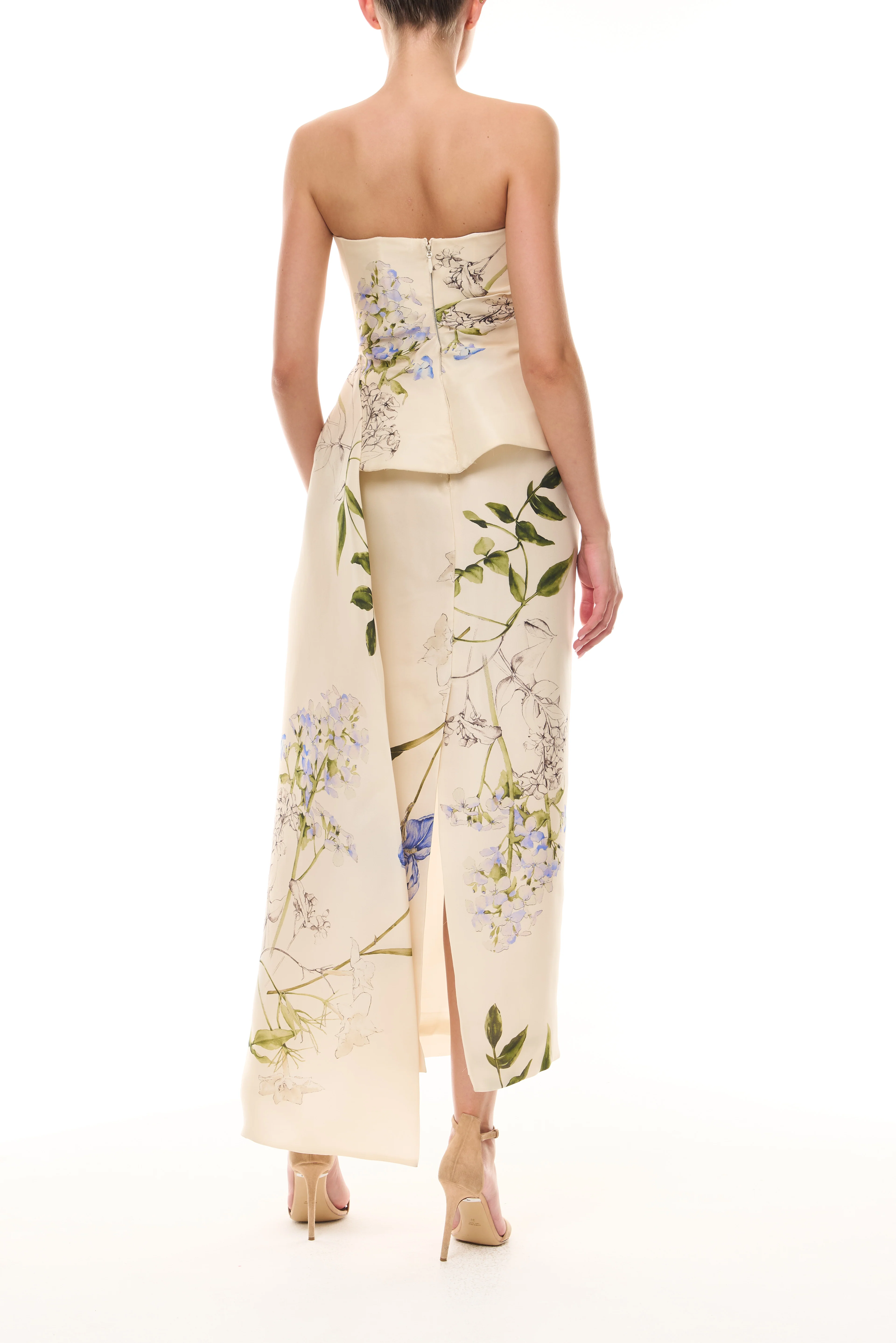 Iris Bouquet Peplum Gown - Image 7