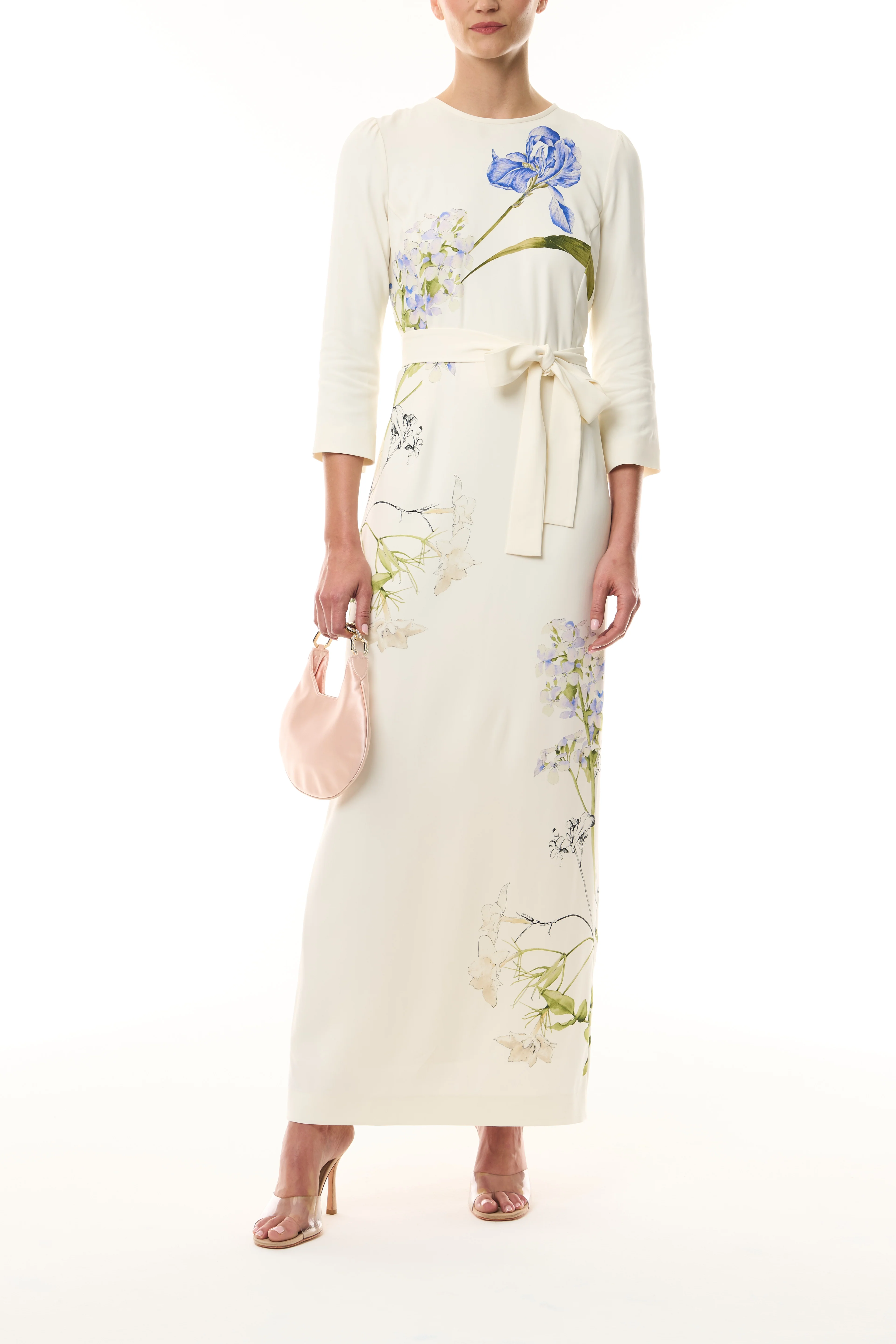 Floral Crepe Sheath Dress