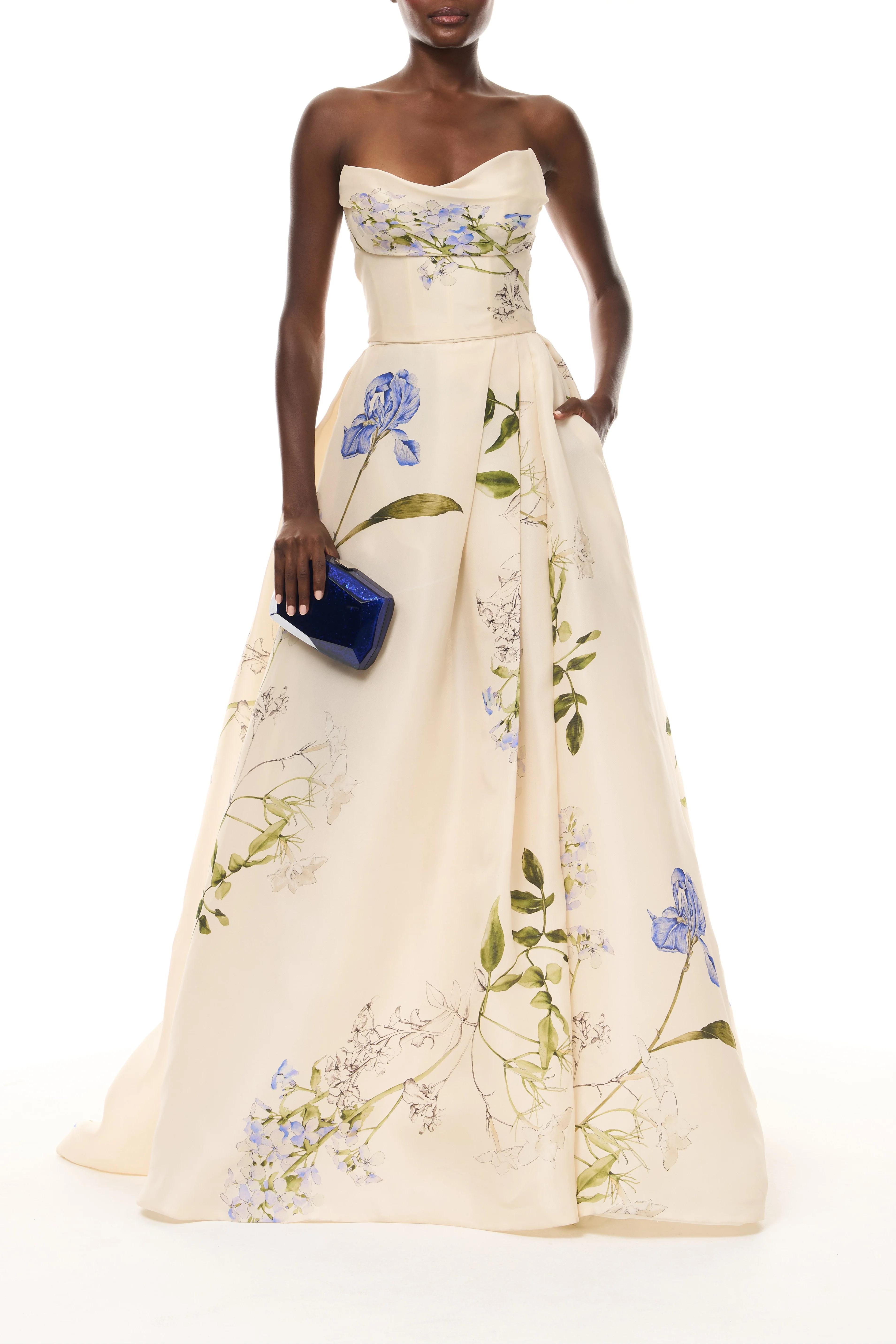 Iris Bouquet Gazar Ballgown