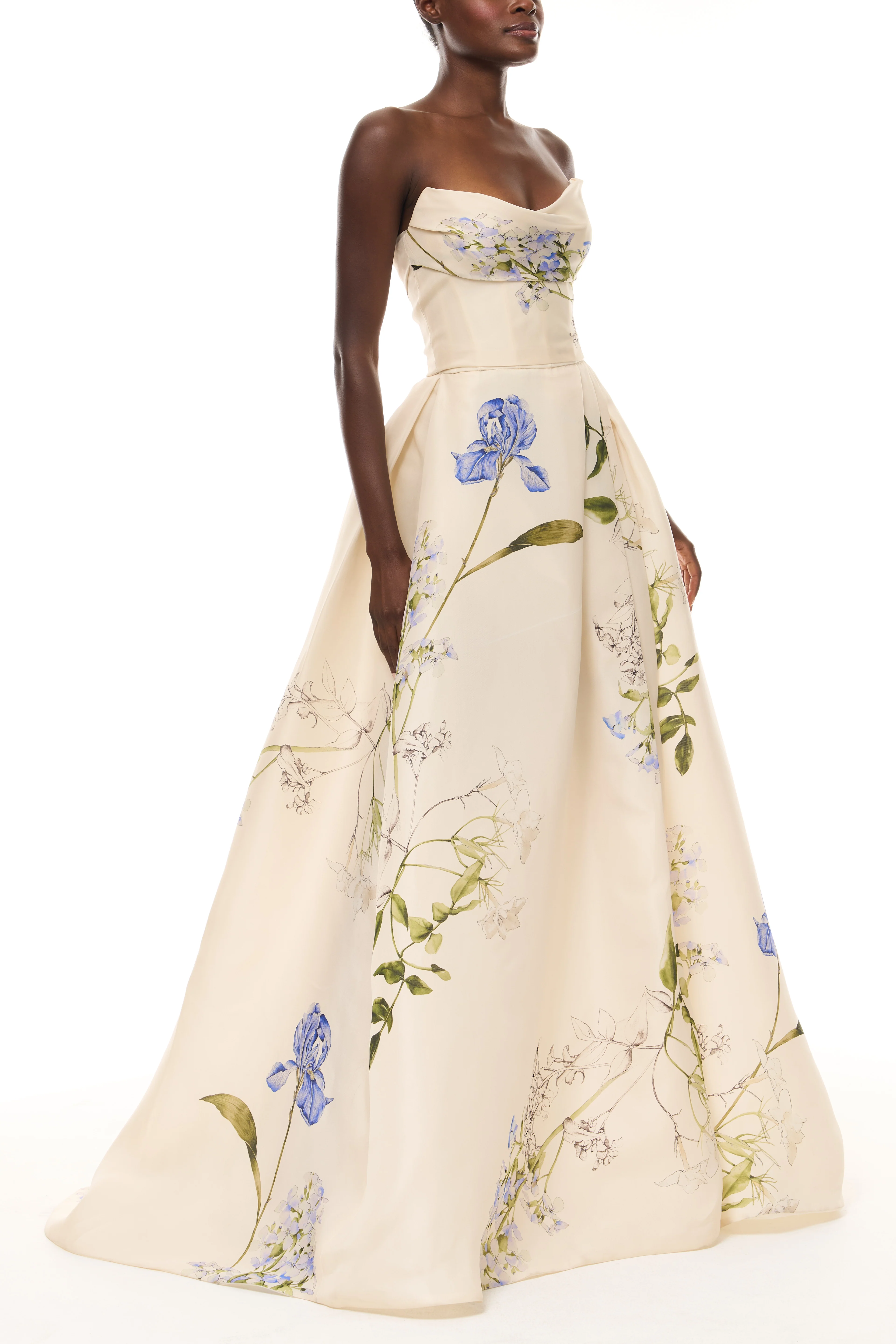 Iris Bouquet Gazar Ballgown - Image 6