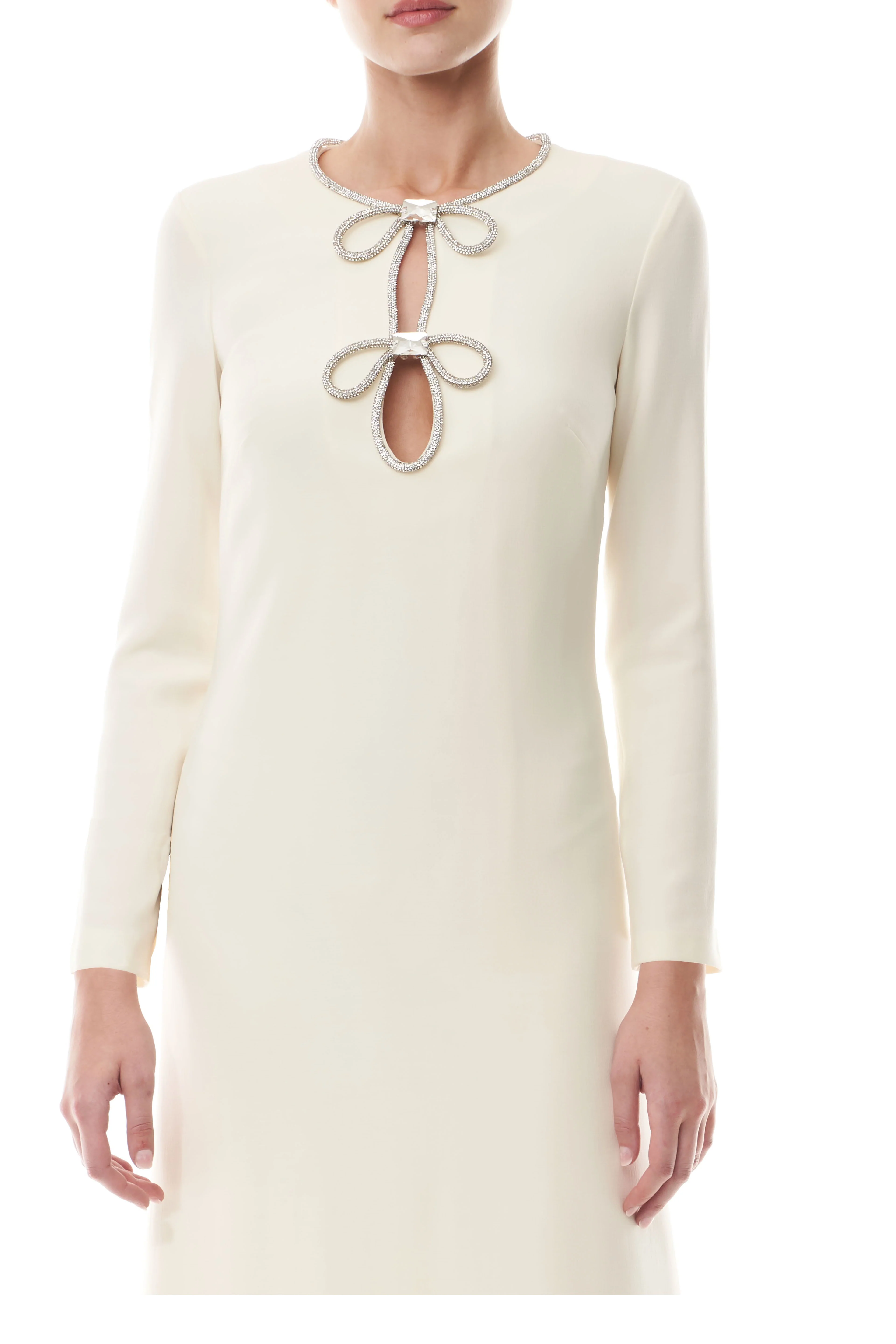 Ivory Crystal Bow Gown - Image 2
