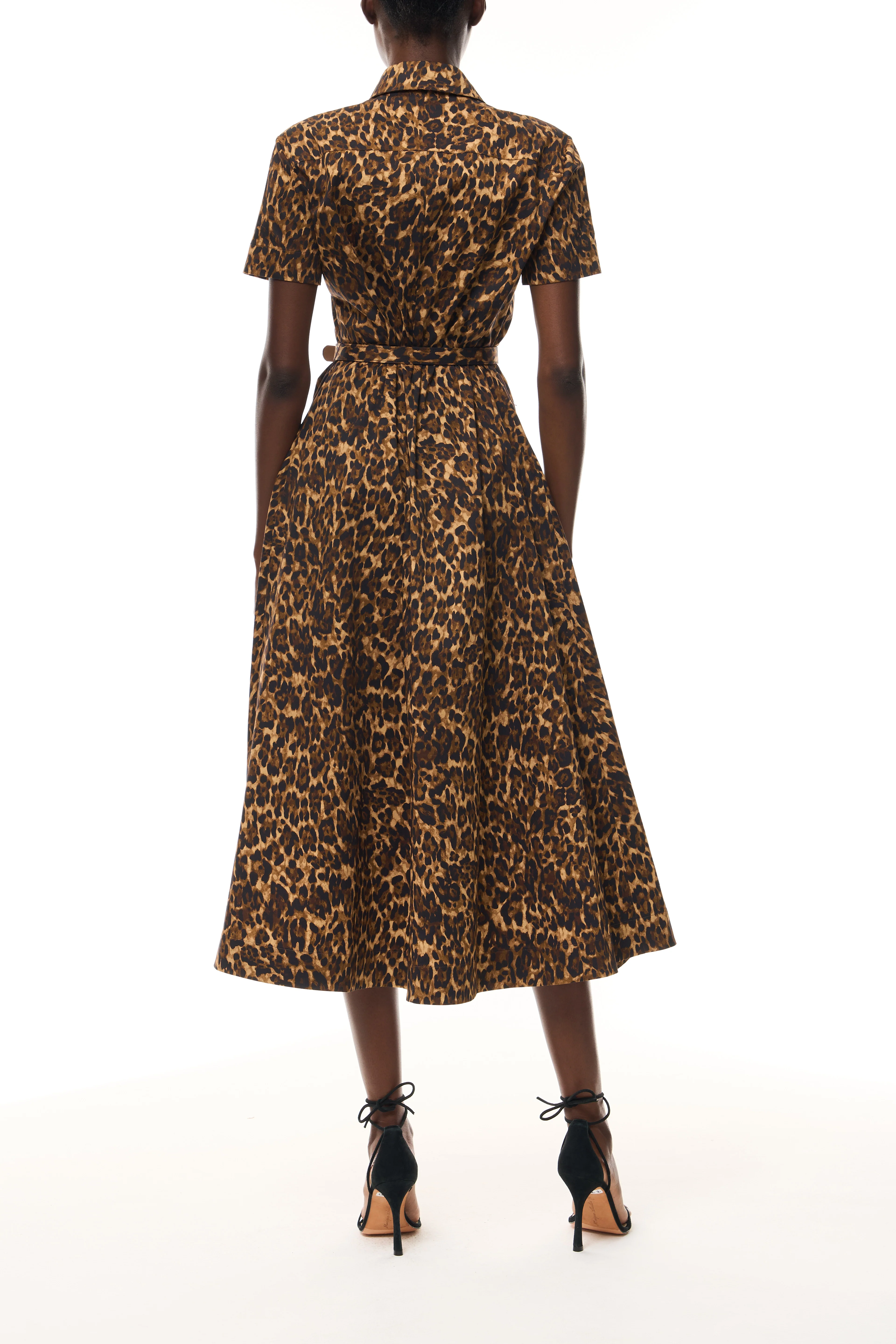 Leopard Poplin Shirt Dress - Image 8