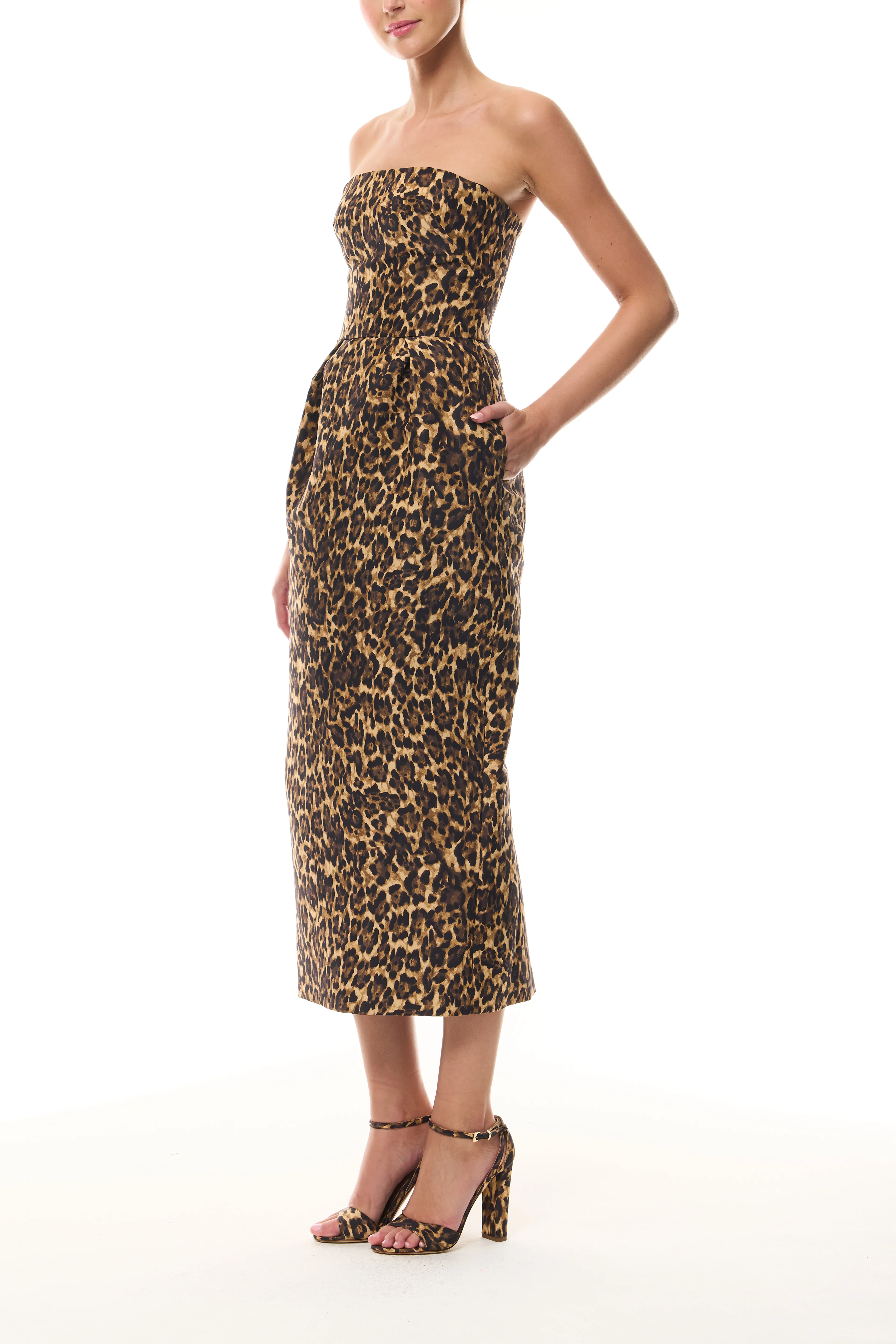 Leopard Printed Cocktail Dress - Image 5