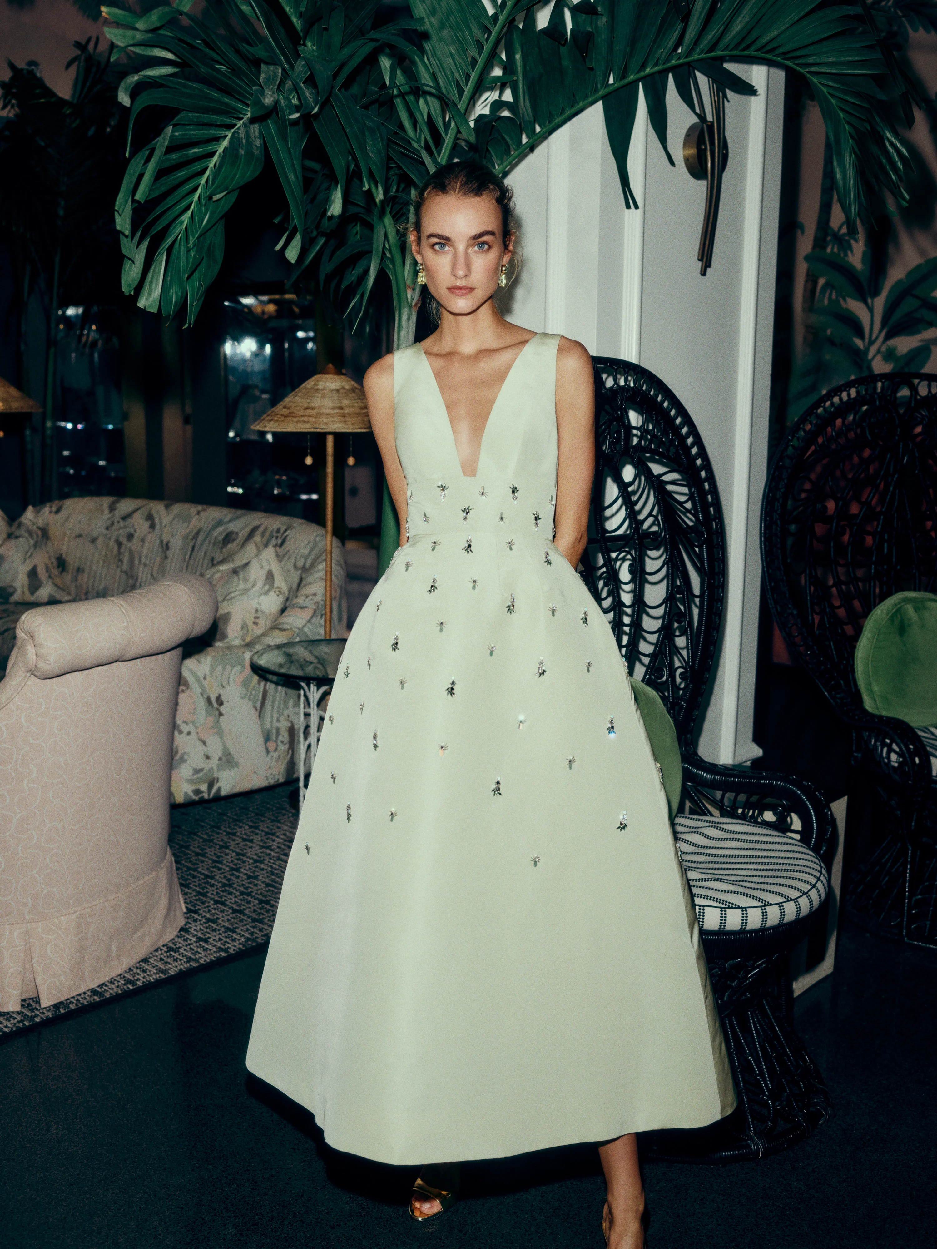 Limoncello Embroidered Cocktail Dress - Image 6