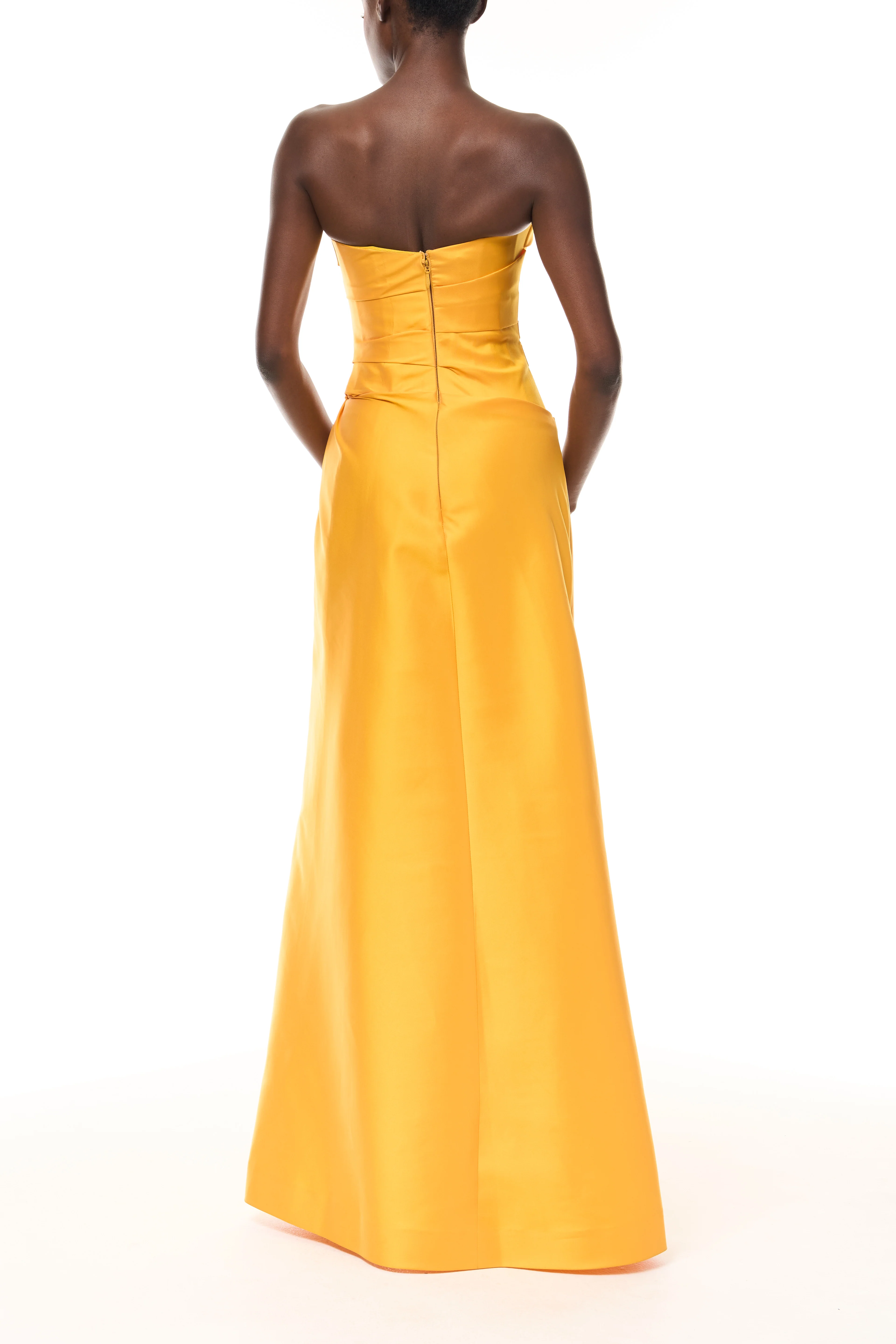 Mango Mikado Gown with Slit - Image 6