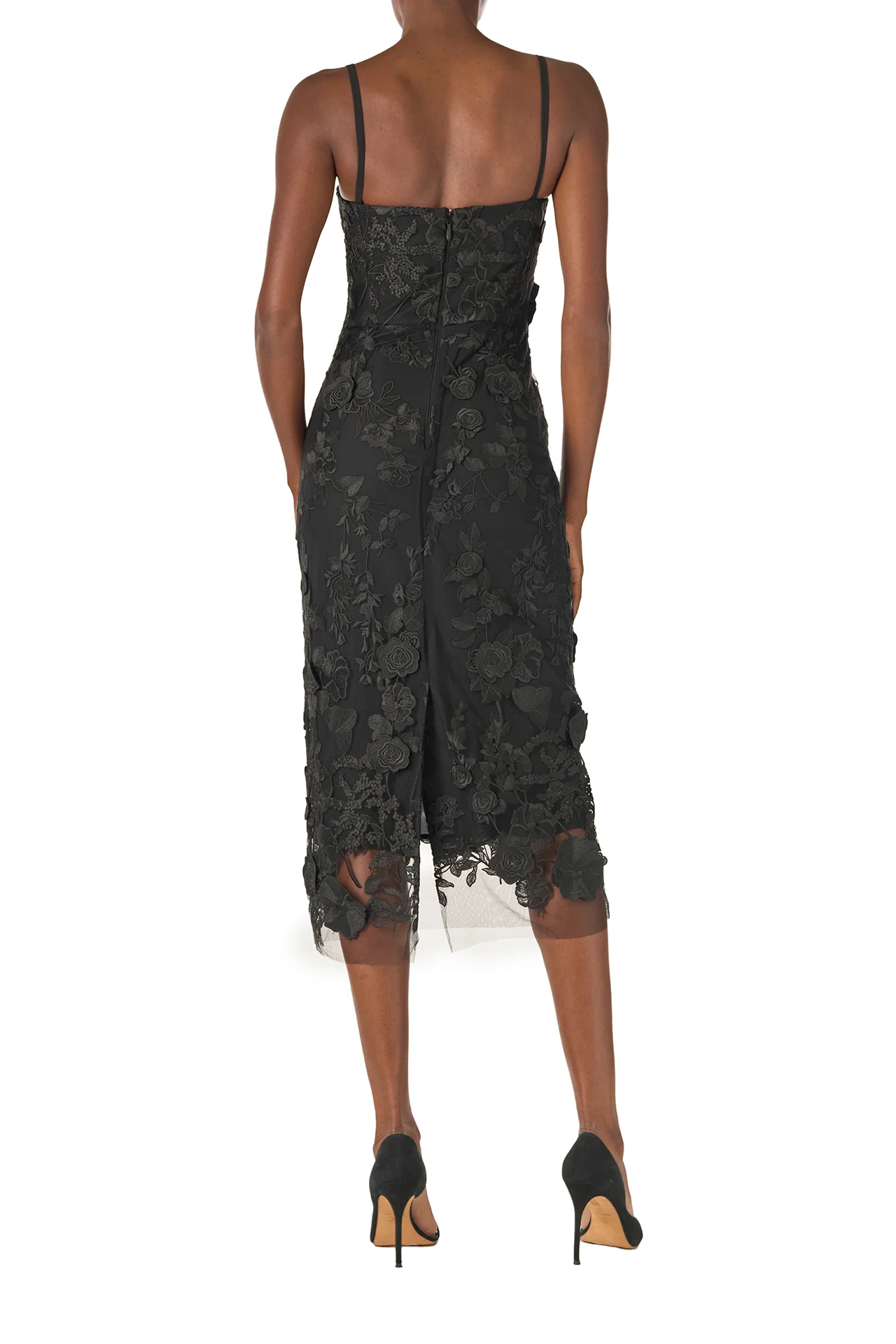 Corseted Lace Midi Dress - Image 5