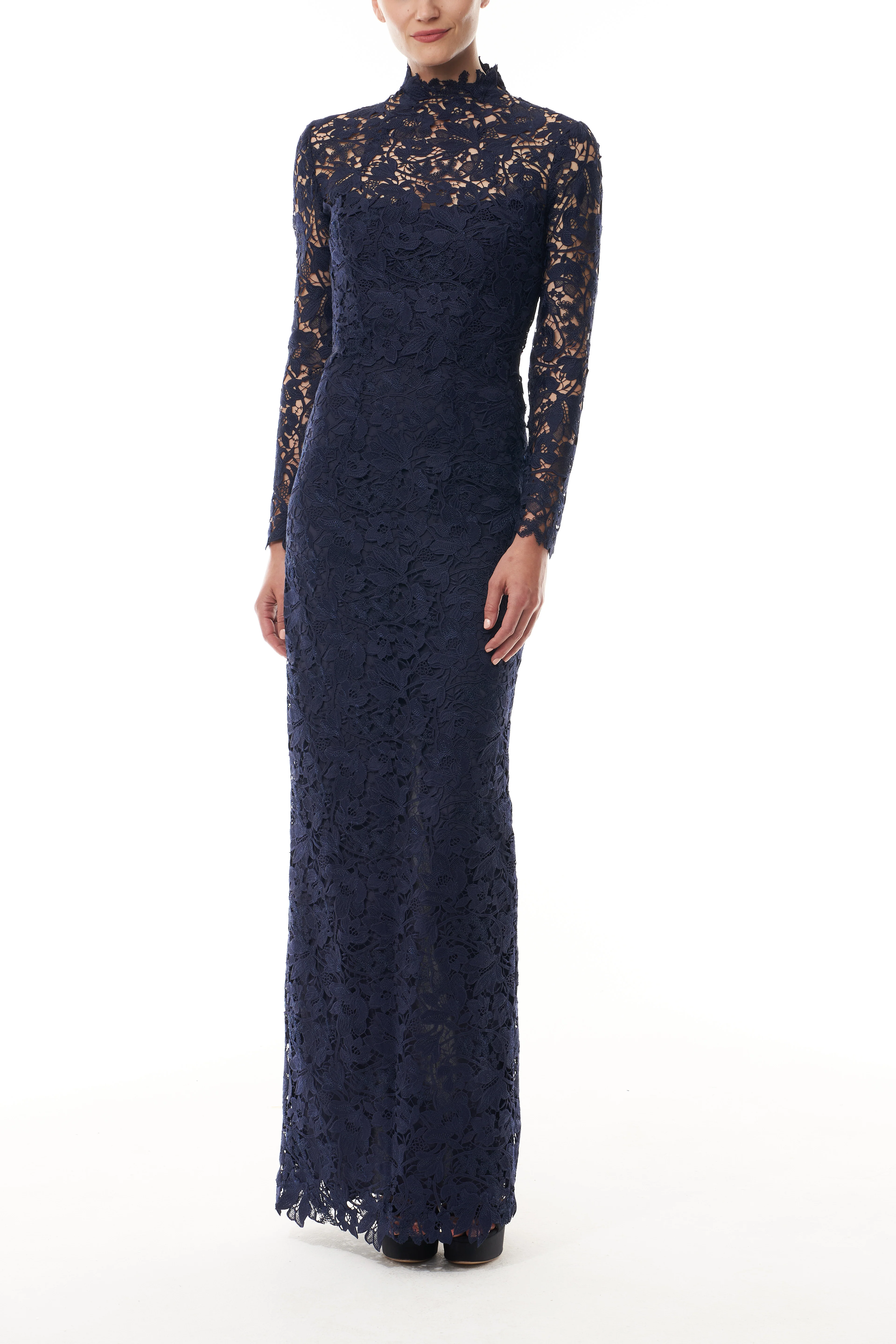 Ocean Lace Column Gown - Image 2