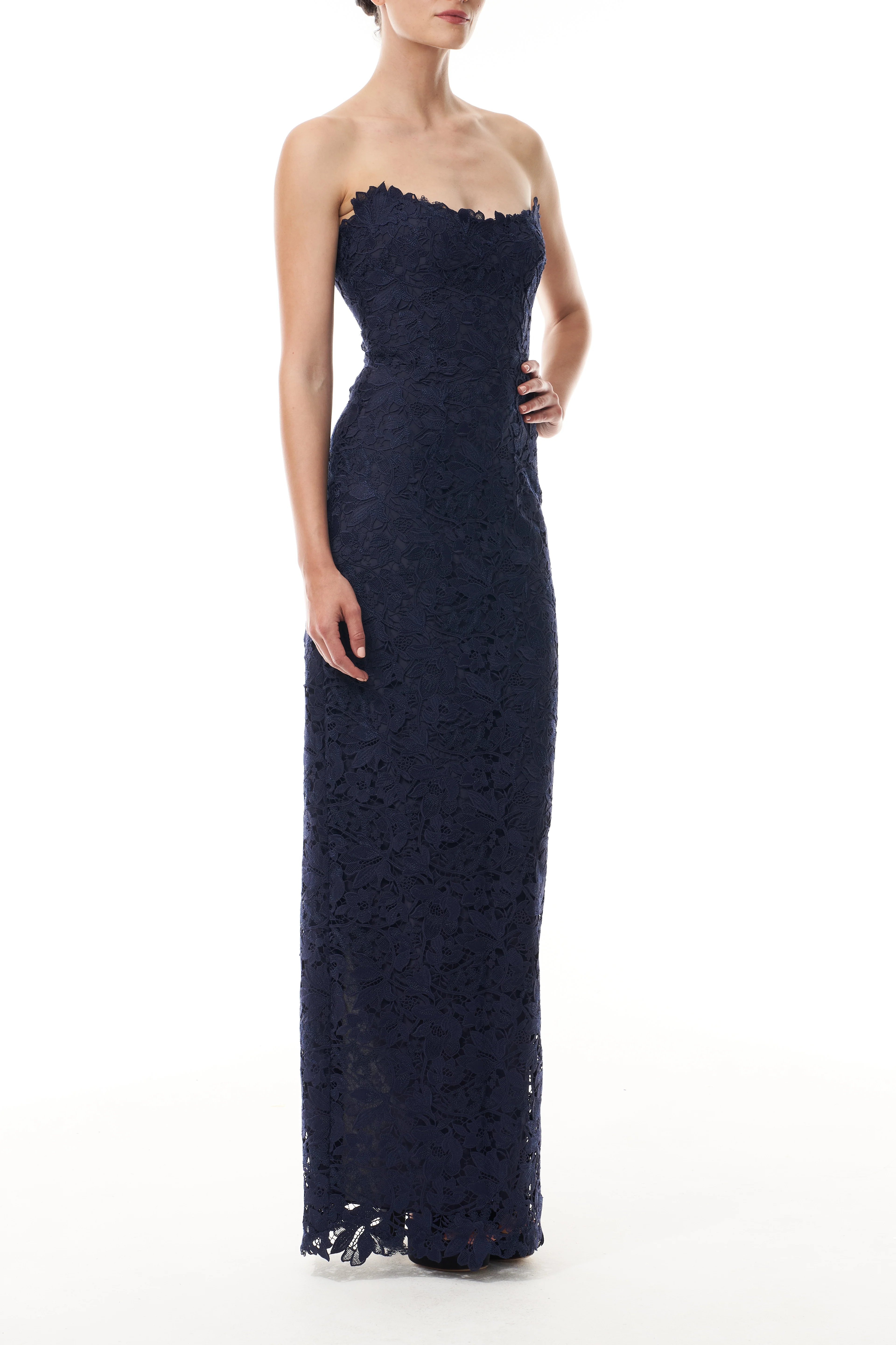 Ocean Lace Column Gown - Image 6