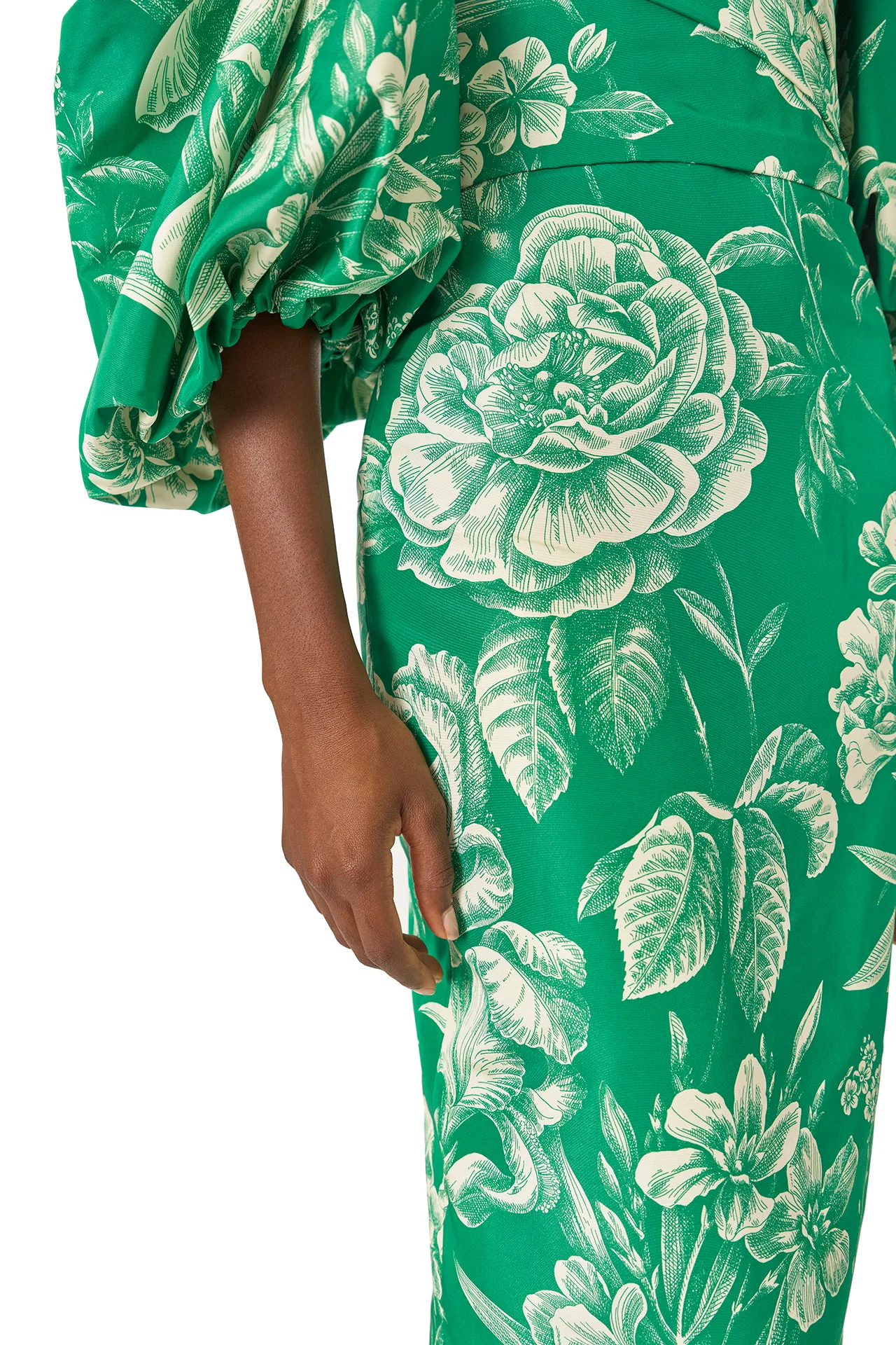 Off-the-Shoulder Blouson Sleeve Gown - Image 5