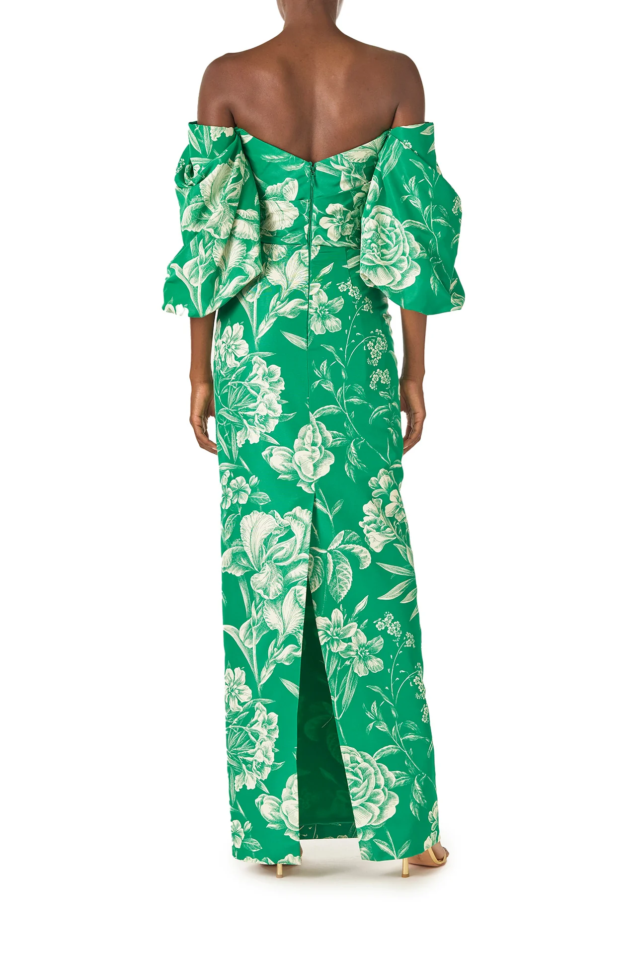 Off-the-Shoulder Blouson Sleeve Gown - Image 7