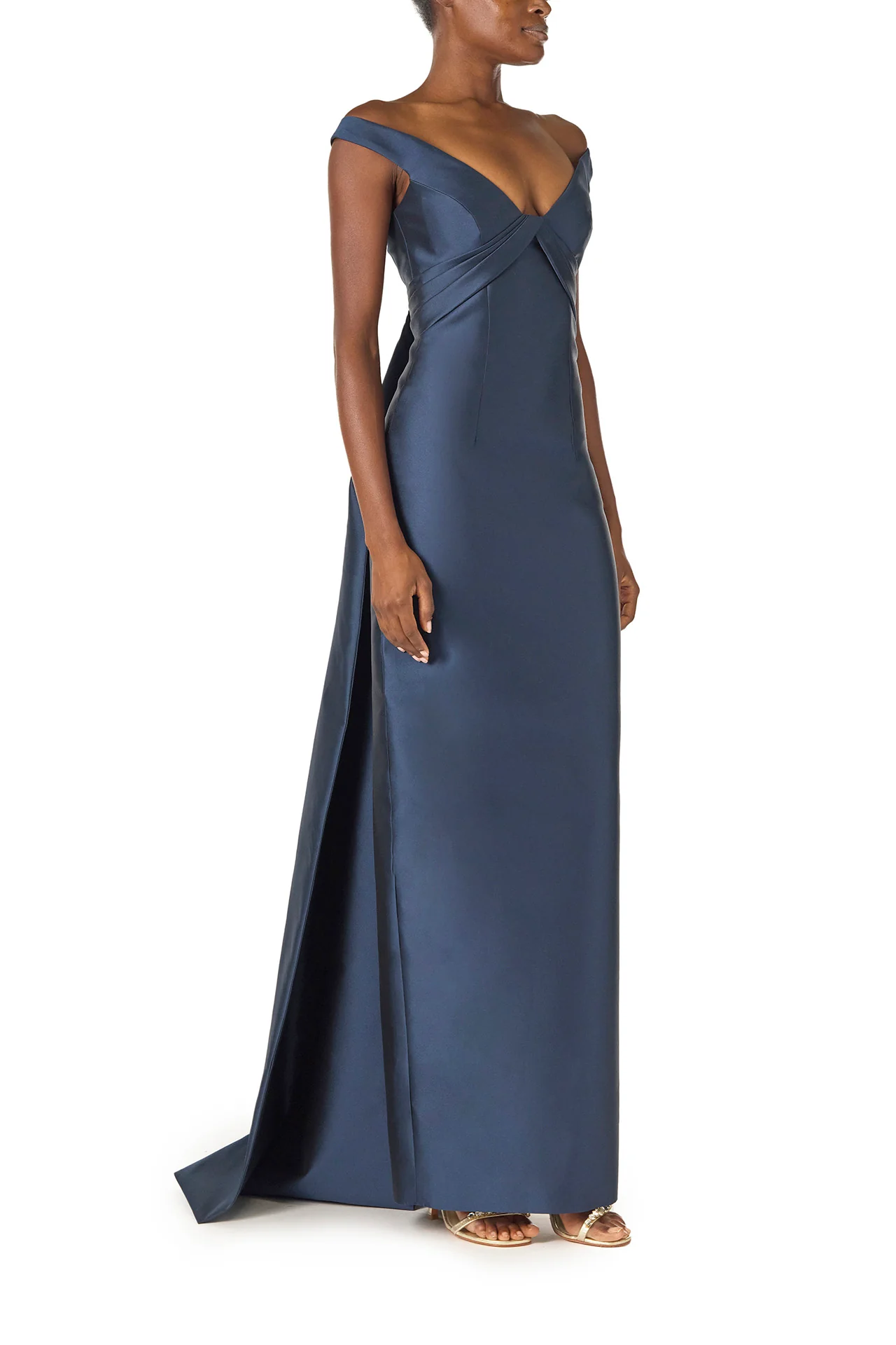 Off the Shoulder Mikado Gown - Image 7