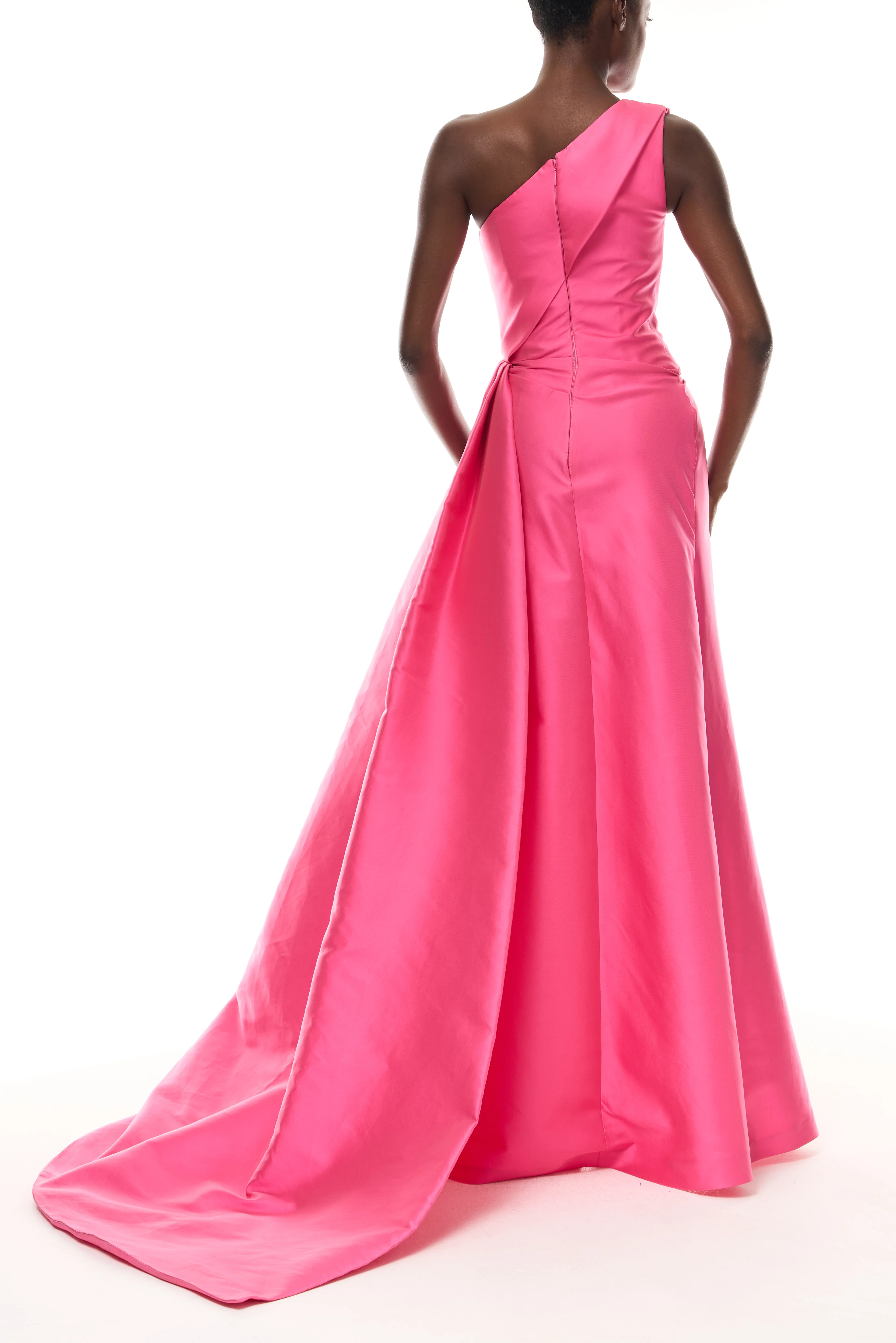 One Shoulder Flamingo Gown - Image 6