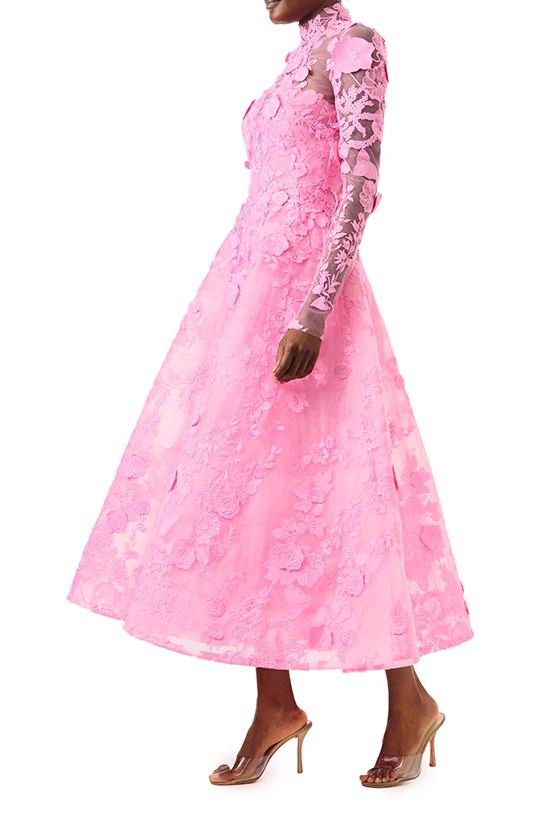 Long Sleeve Pink Lace Jacket - Image 4
