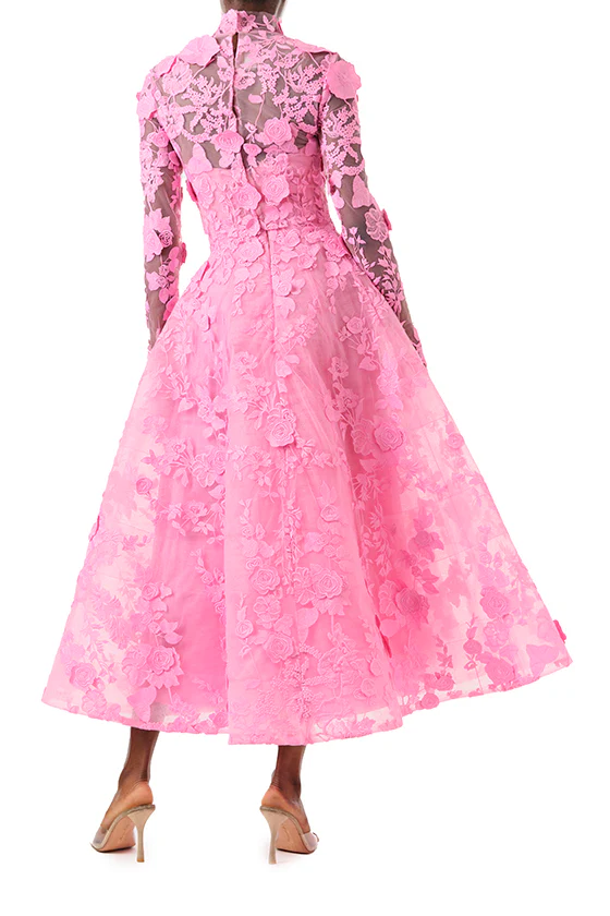 Long Sleeve Pink Lace Jacket - Image 6