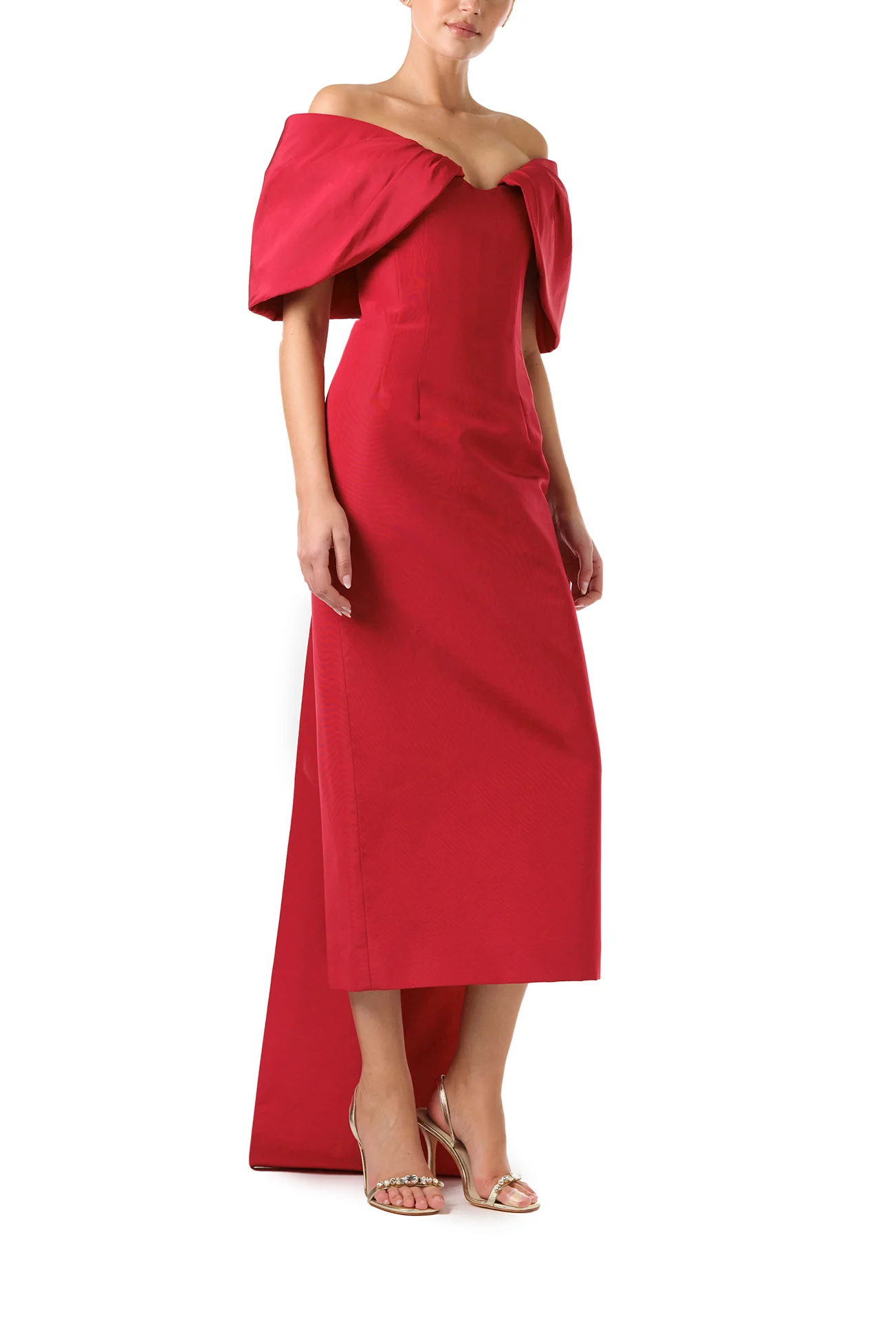 Off-The-Shoulder Column Dress - Image 3