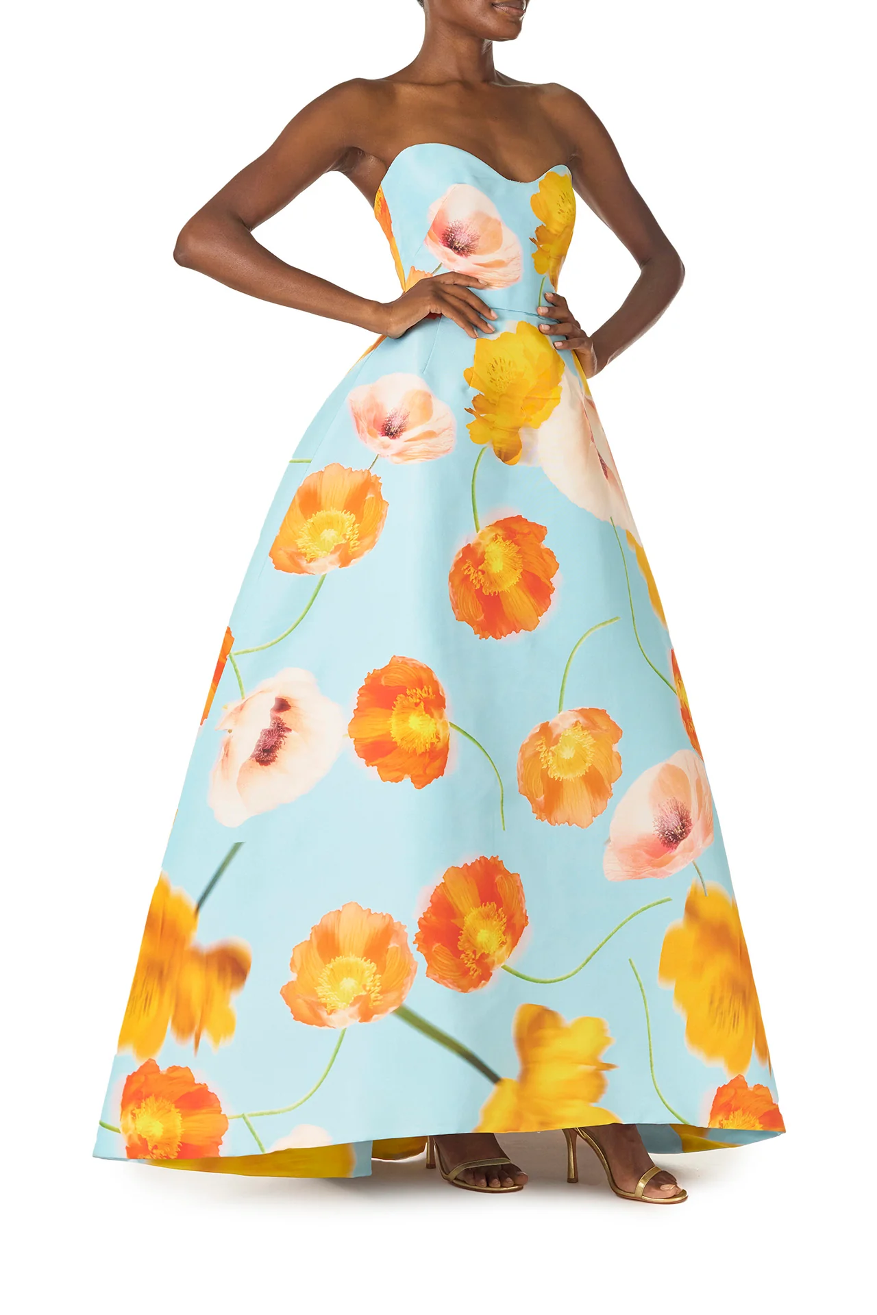 Poppy Printed Ball Gown - Image 4