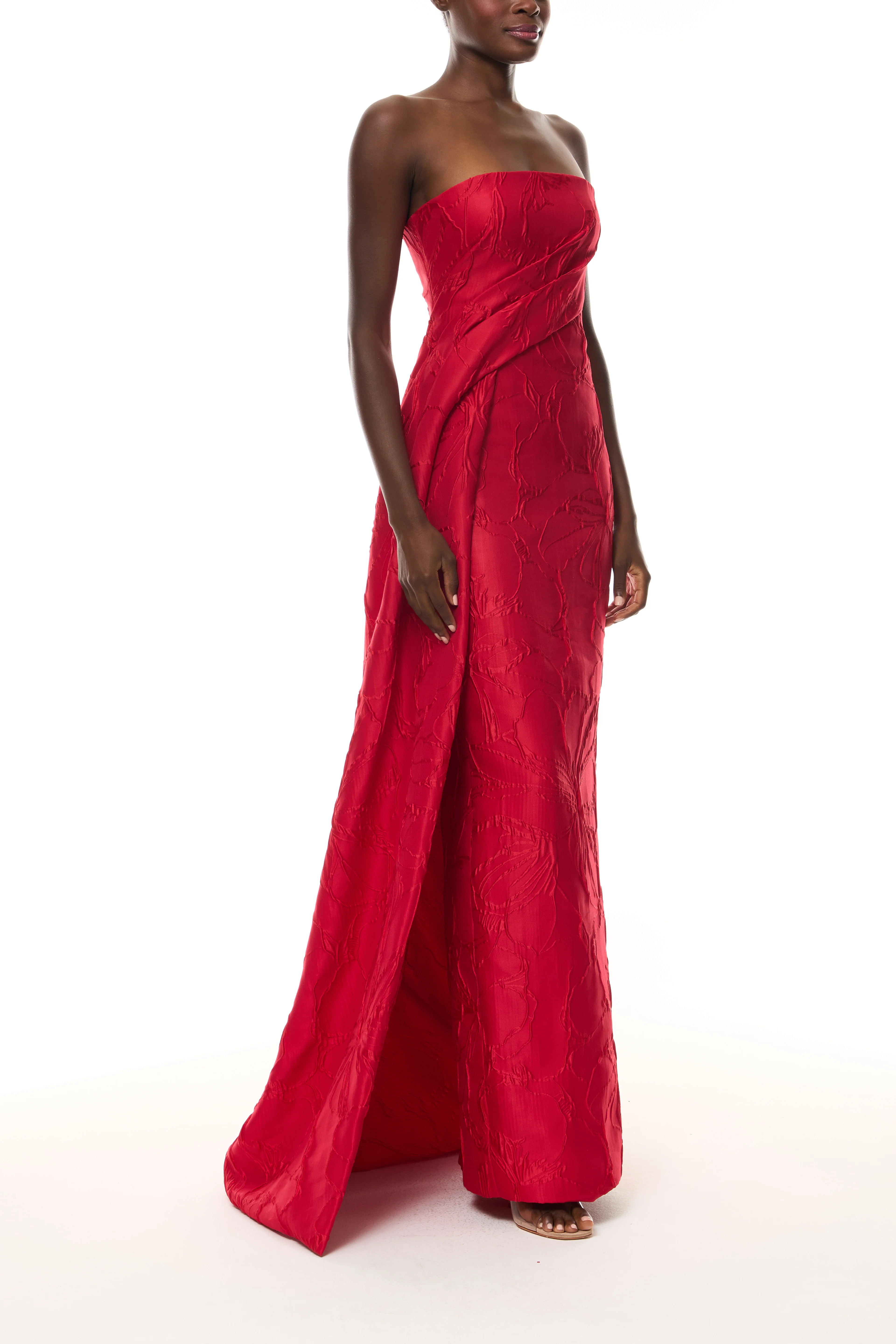 Poppy Jacquard Column Gown - Image 5