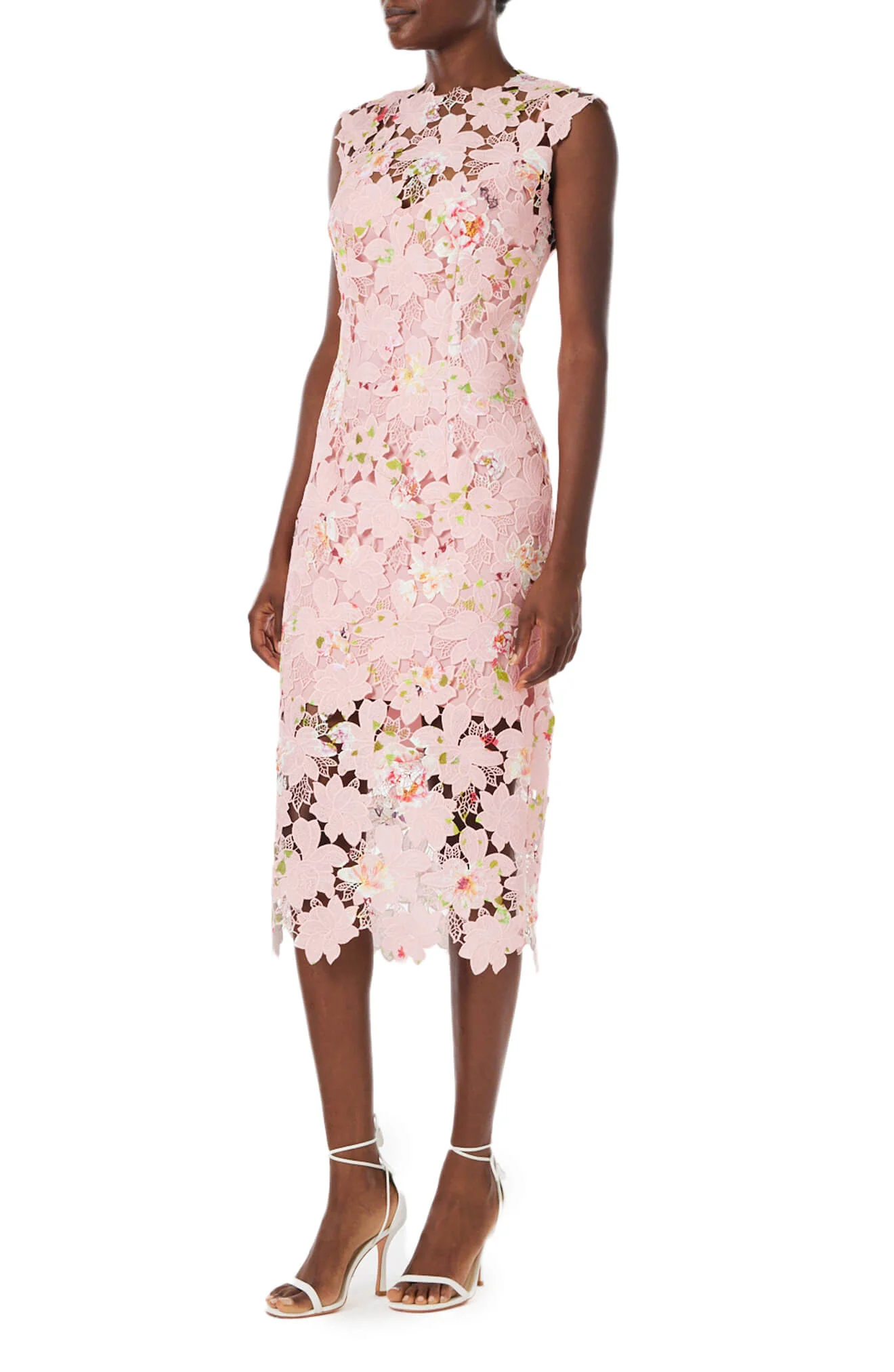 Printed Lace Day Dress - Image 3