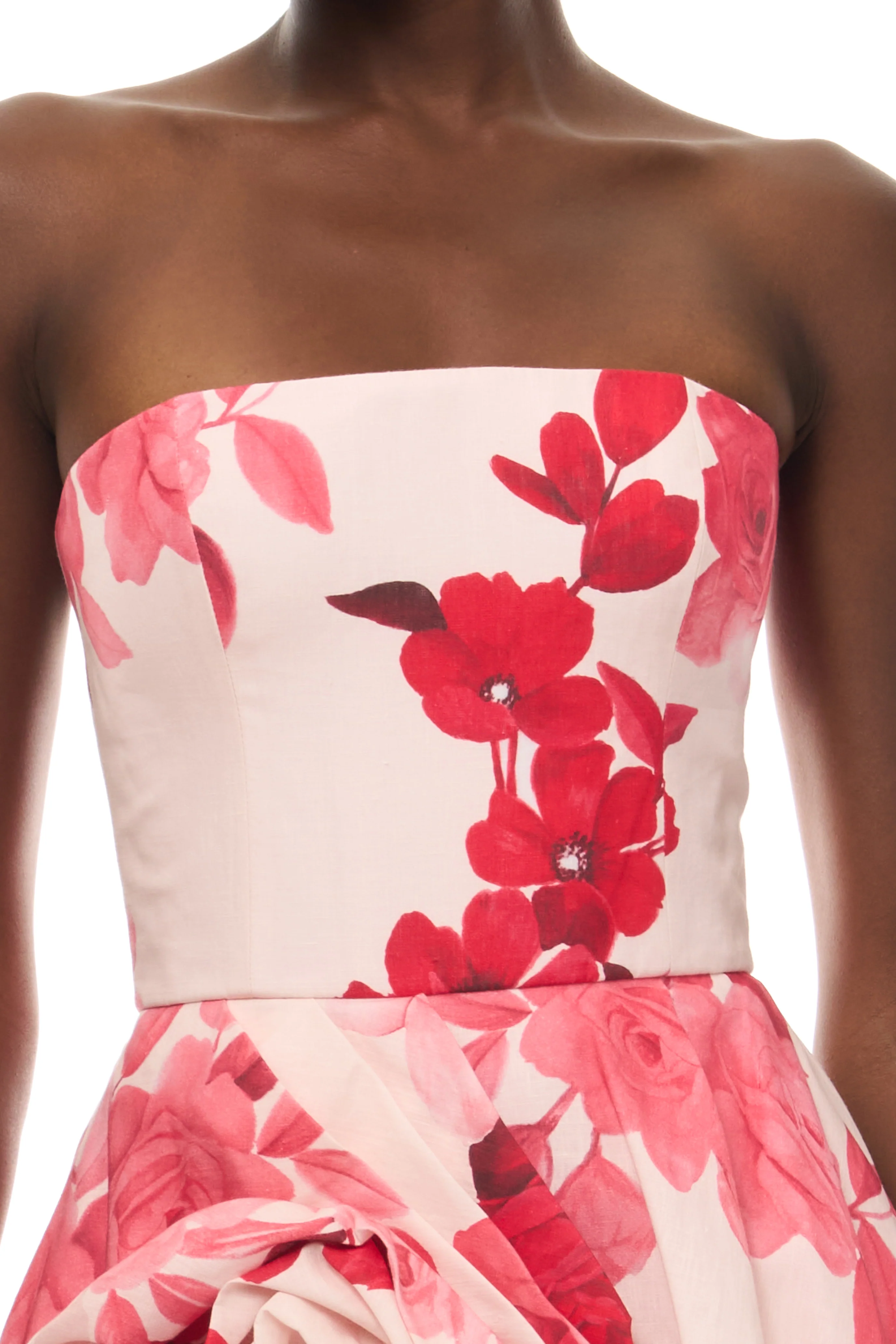 Rosette Bubble Skirt Mini Dress - Image 2