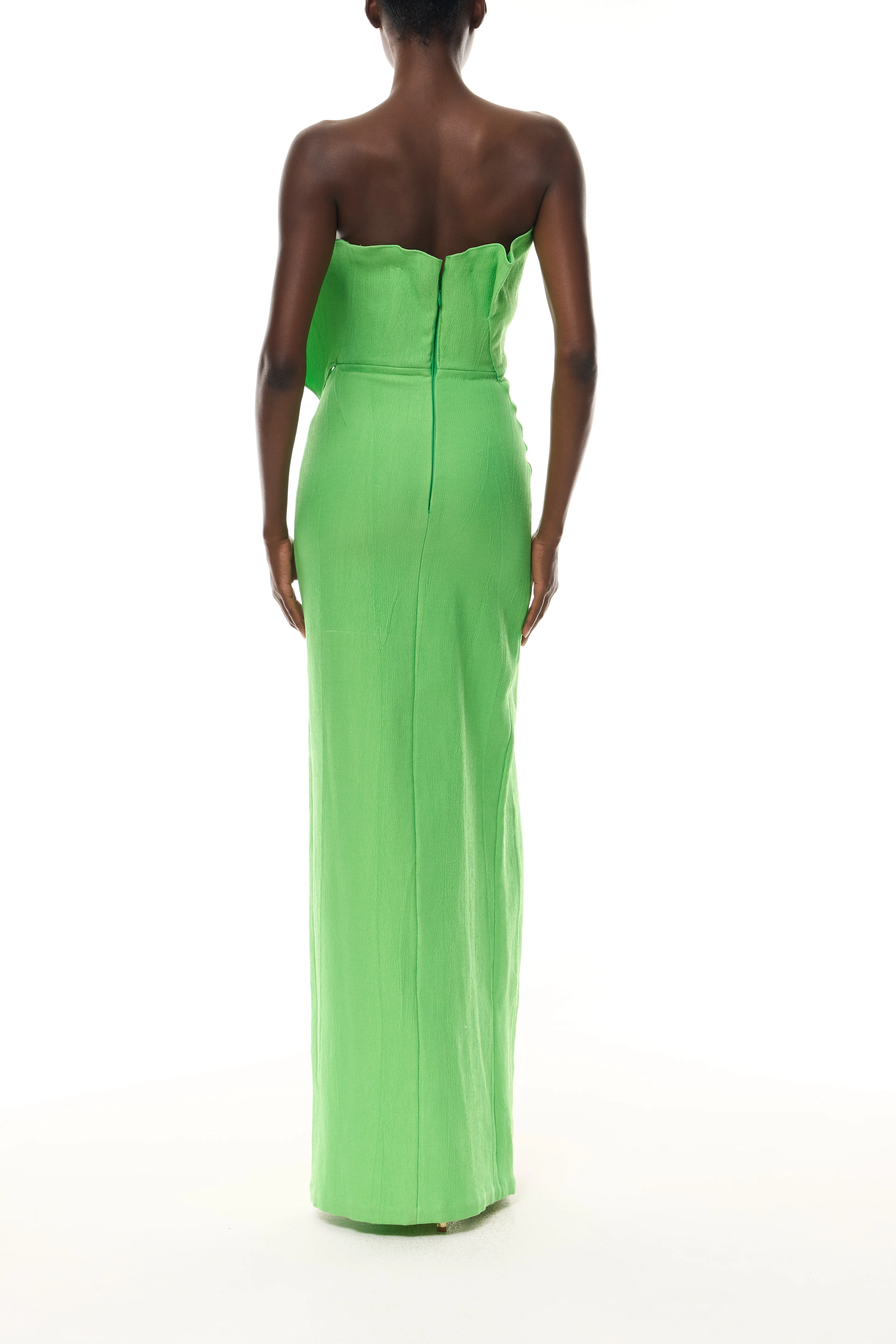 Petal Neckline Column Gown - Image 6