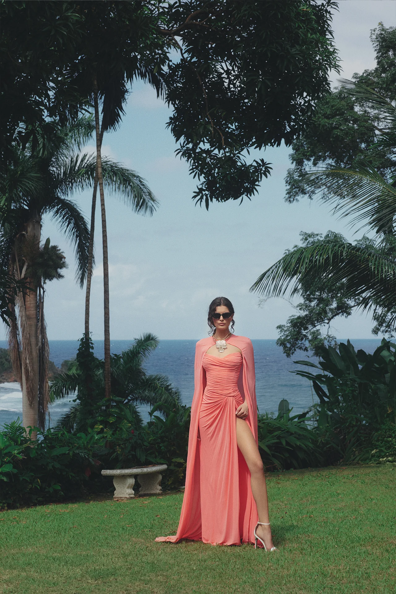 Strapless Draped Jersey Gown - Image 8