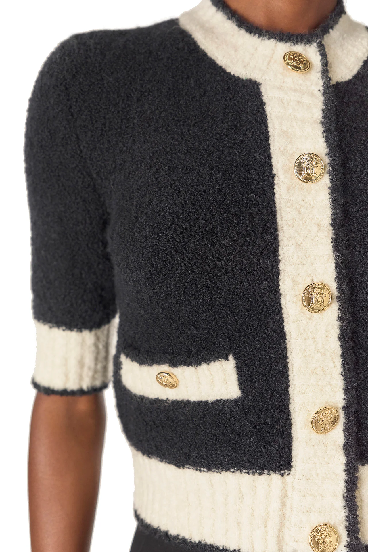 Short Sleeve Knit Cardigan - Image 2