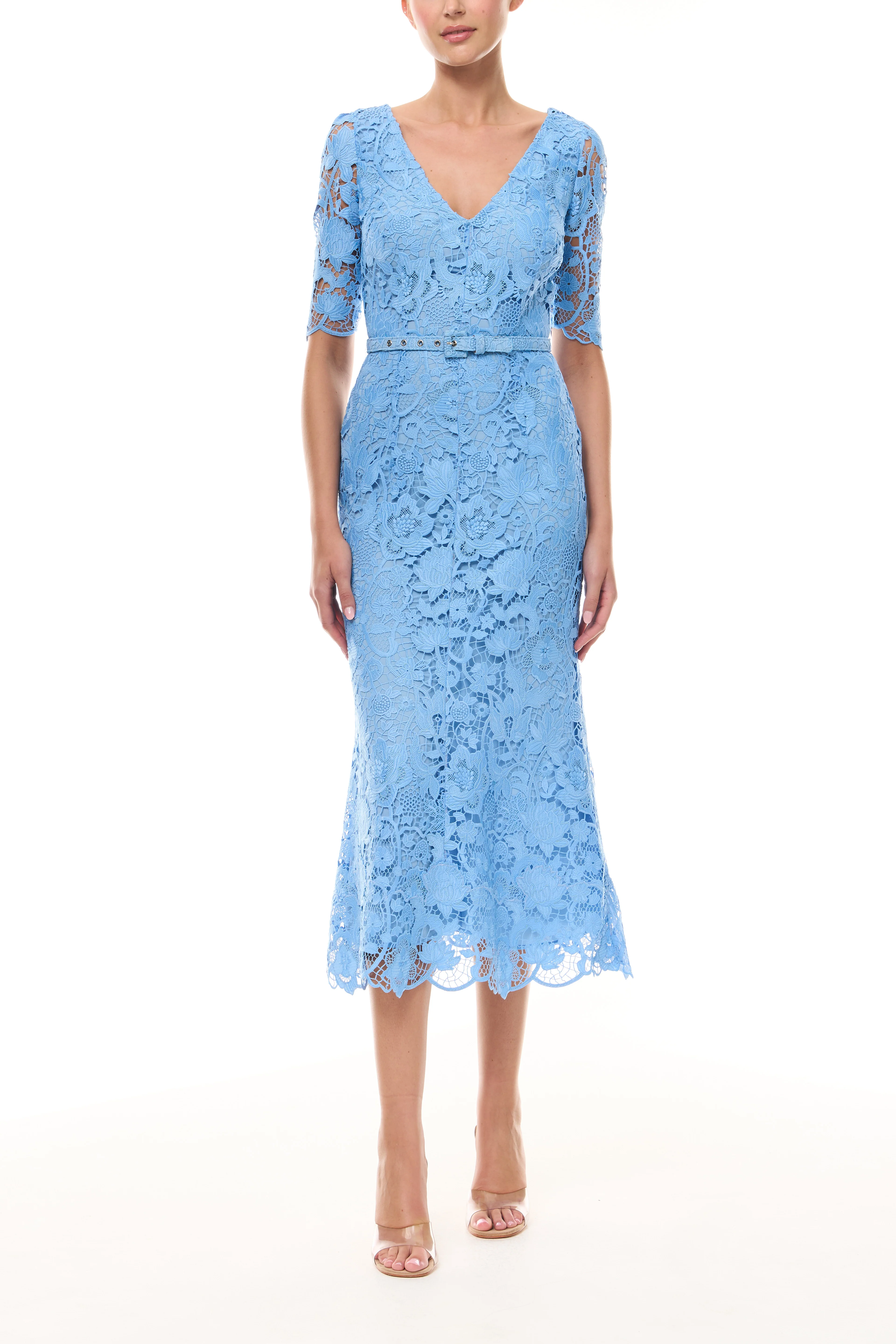 Bluebelle Lace Sleeved Midi Dress - Image 6